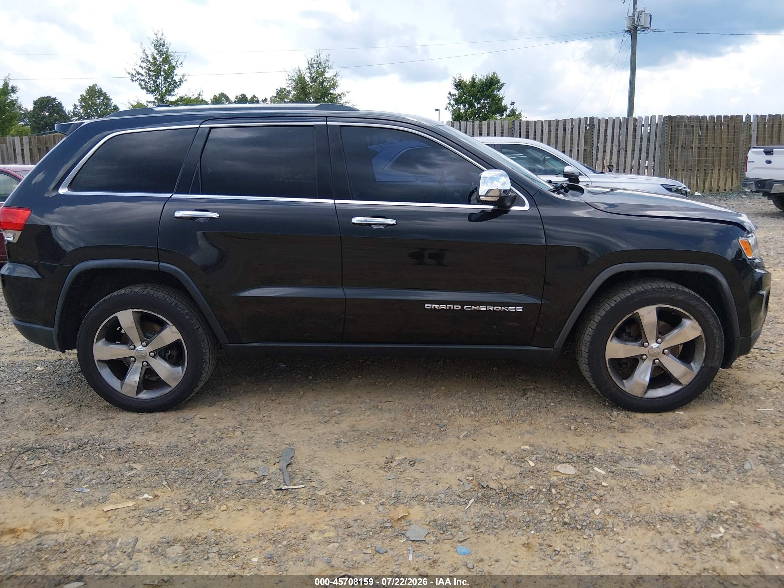 2015 Jeep Grand Cherokee Limited Black vin: 1C4RJFBG0FC726854