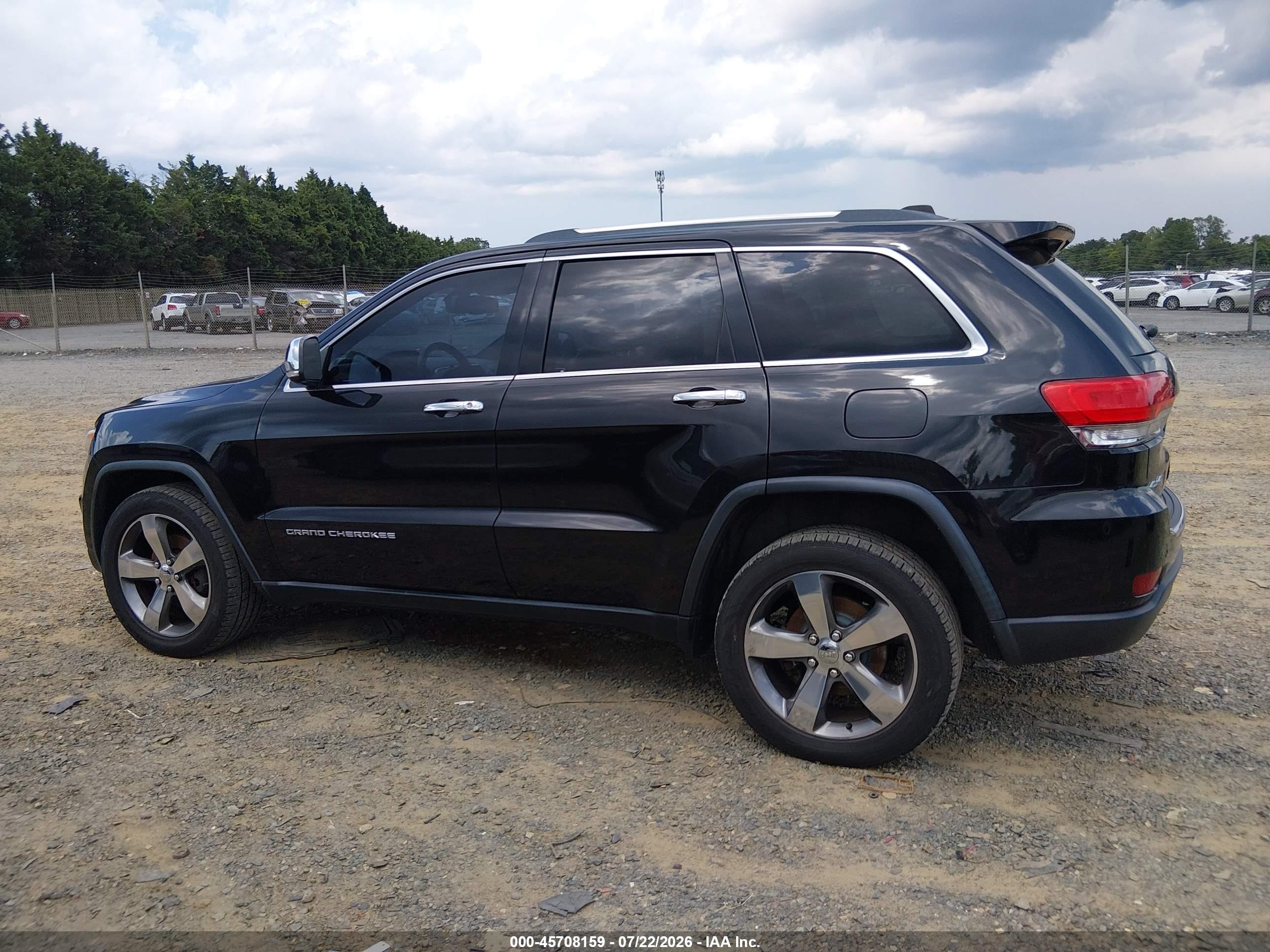 2015 Jeep Grand Cherokee Limited Black vin: 1C4RJFBG0FC726854
