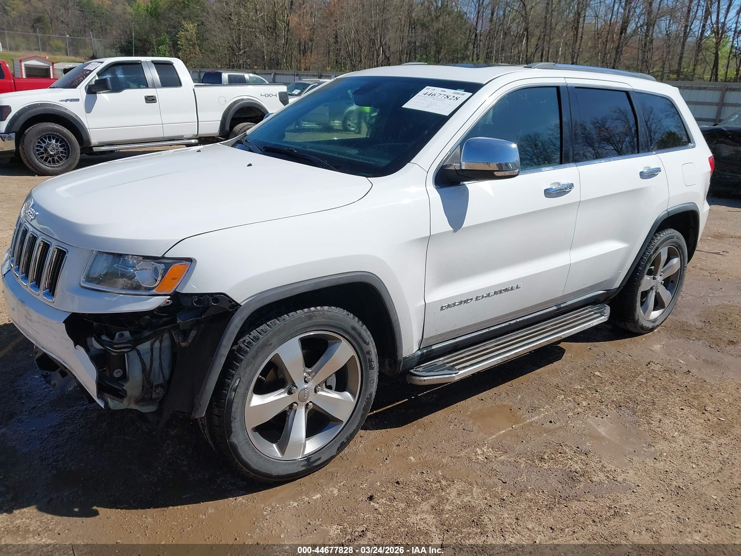 2015 Jeep Grand Cherokee Limited White vin: 1C4RJFBG0FC731682