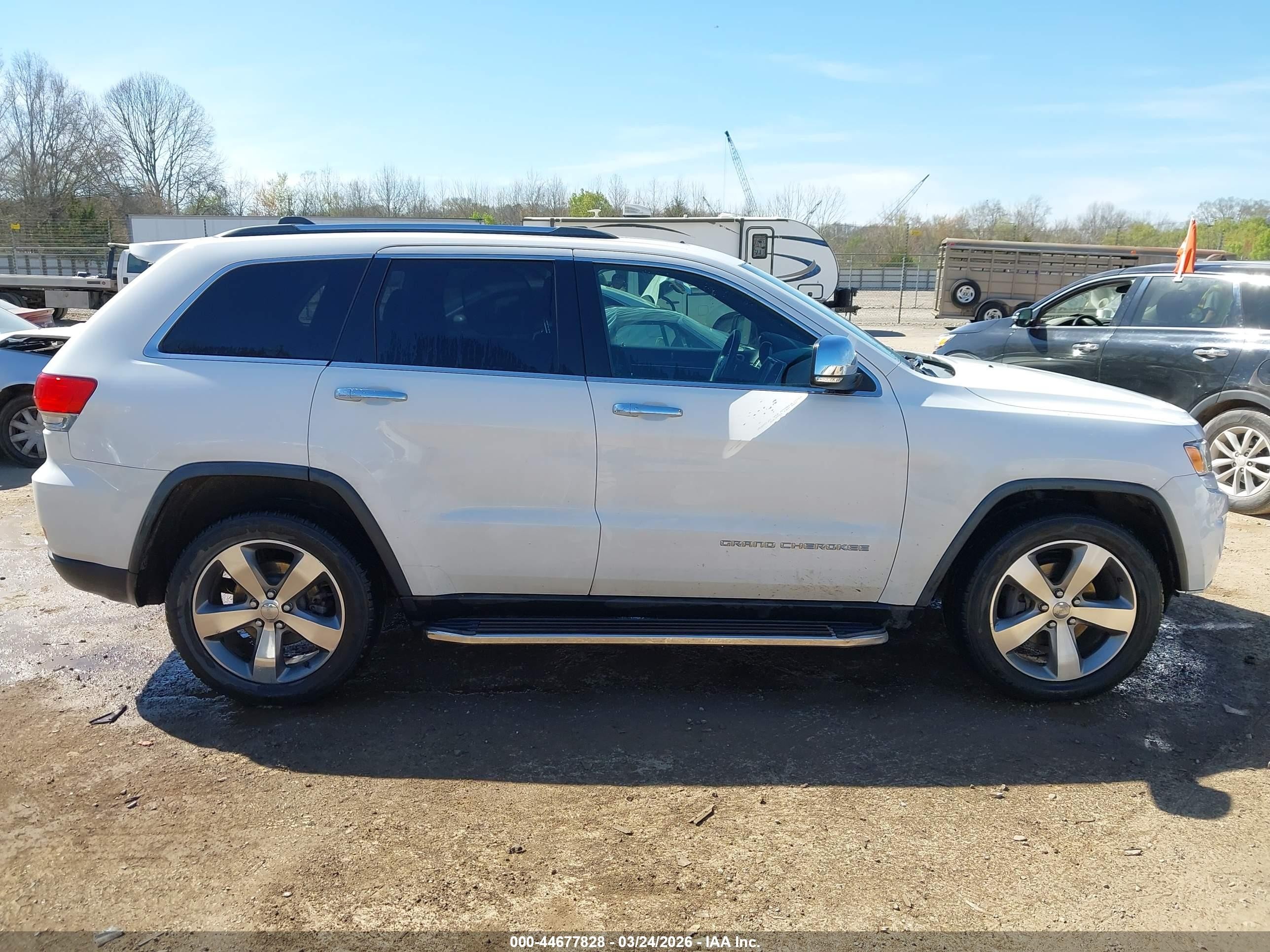 2015 Jeep Grand Cherokee Limited White vin: 1C4RJFBG0FC731682