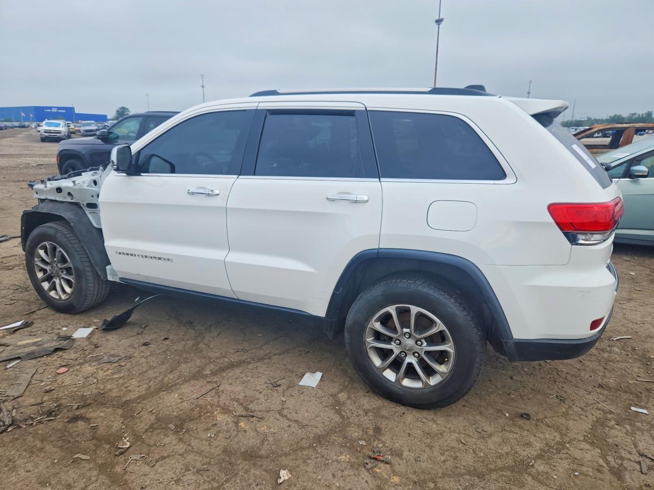 2015 Jeep Grand Cherokee Limited White vin: 1C4RJFBG0FC741516