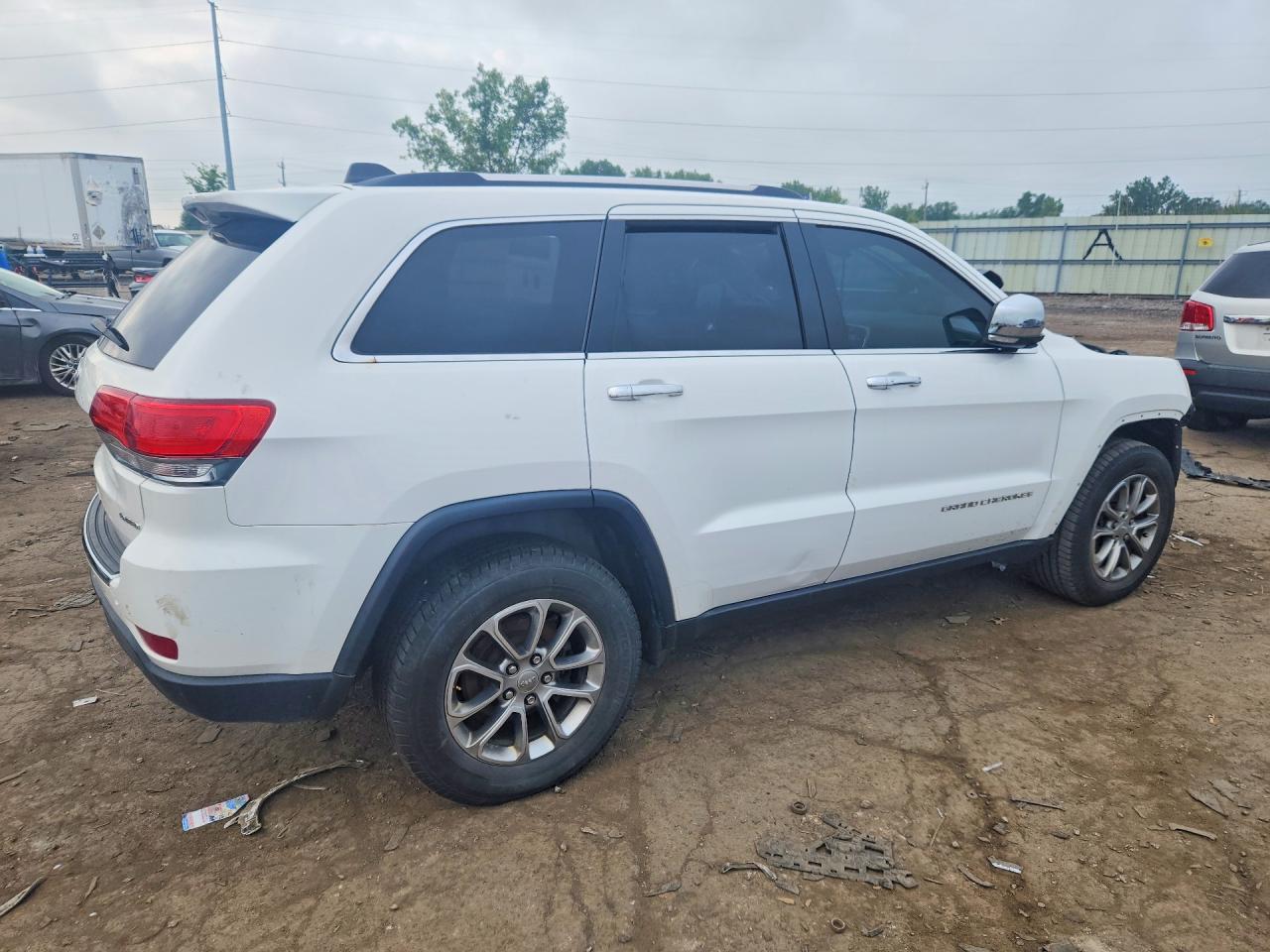 2015 Jeep Grand Cherokee Limited White vin: 1C4RJFBG0FC741516