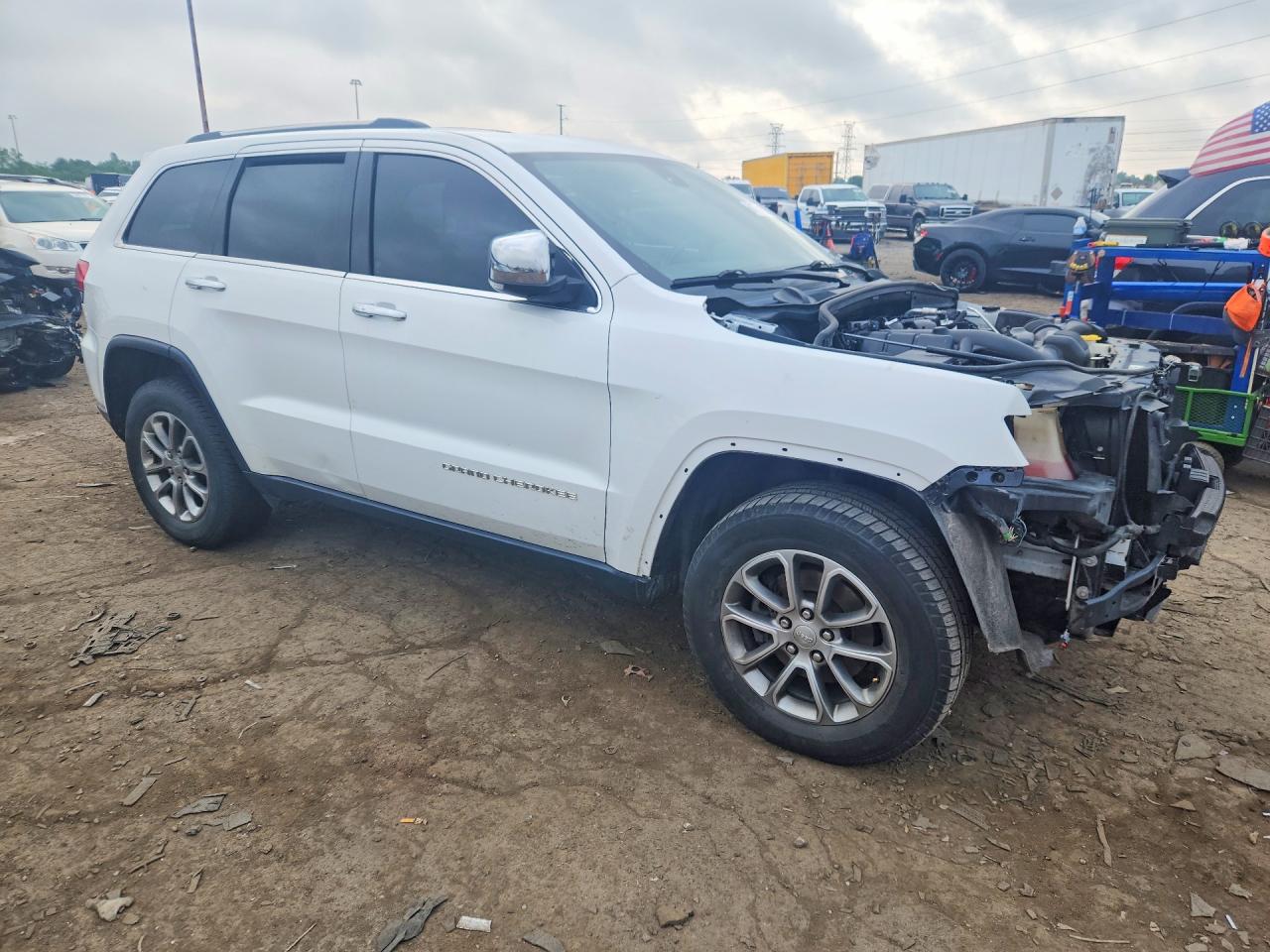 2015 Jeep Grand Cherokee Limited White vin: 1C4RJFBG0FC741516