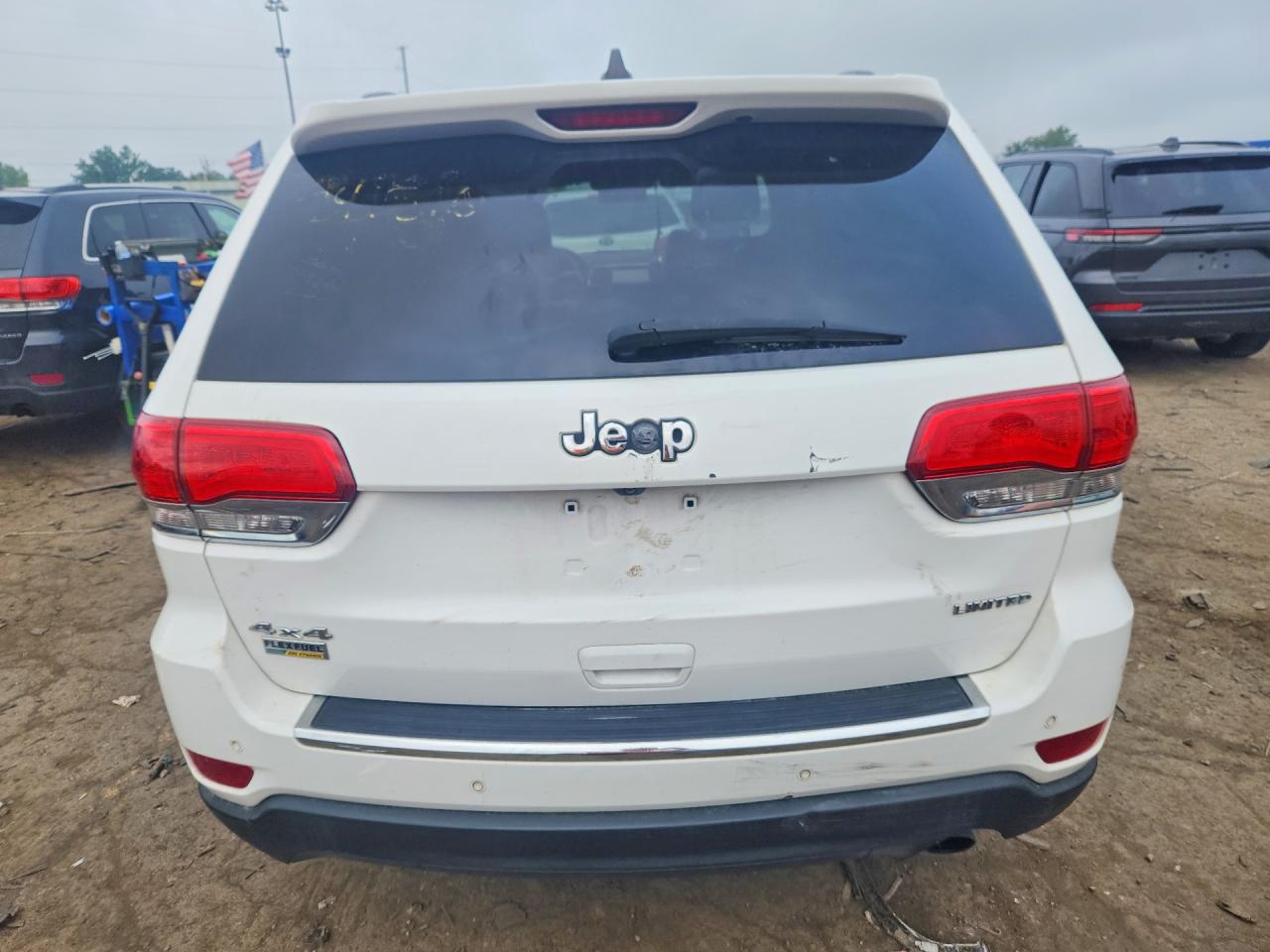 2015 Jeep Grand Cherokee Limited White vin: 1C4RJFBG0FC741516