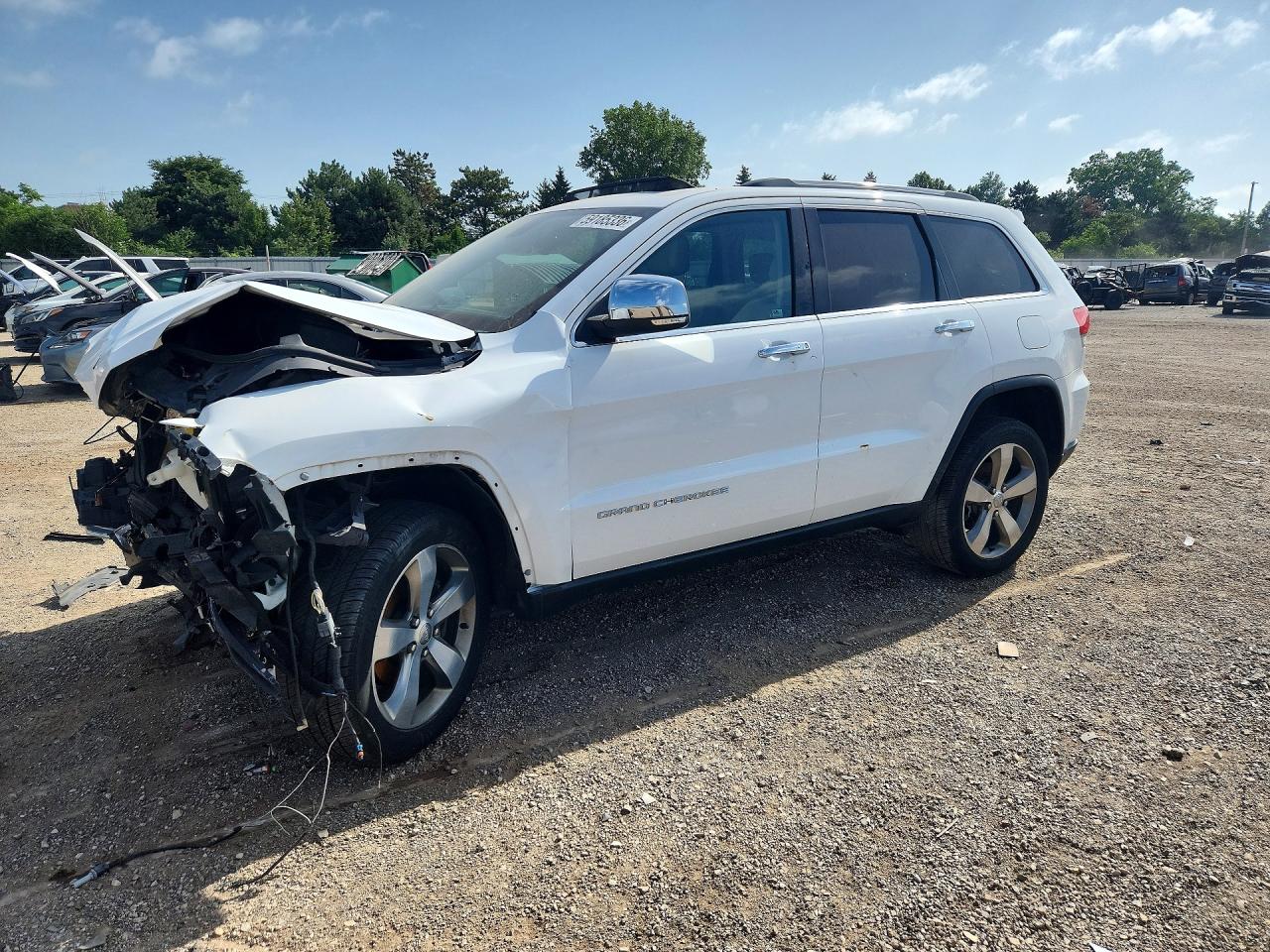 2015 Jeep Grand Cherokee Limited Белый vin: 1C4RJFBG0FC752483