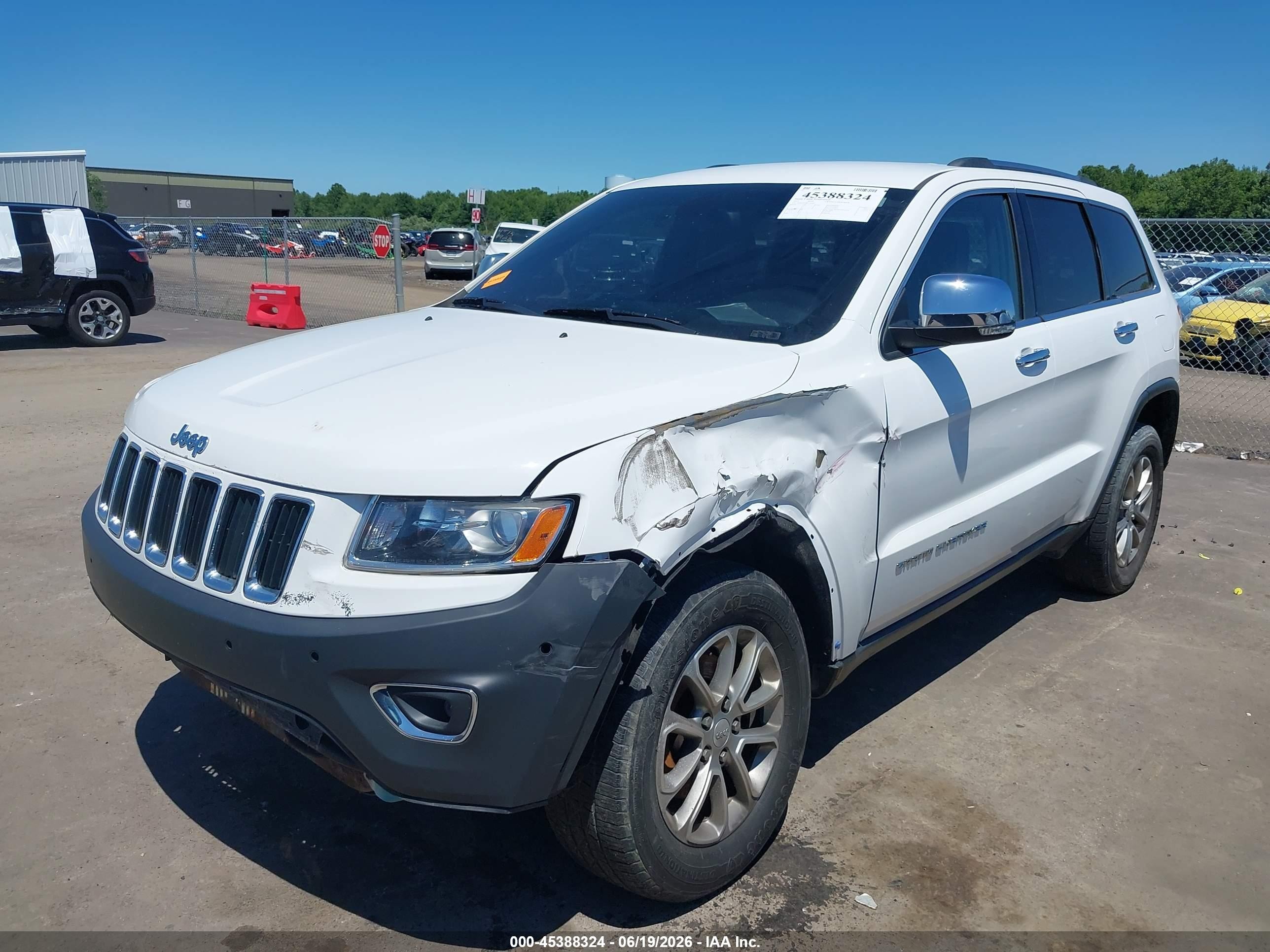 2015 Jeep Grand Cherokee Limited White vin: 1C4RJFBG0FC762849