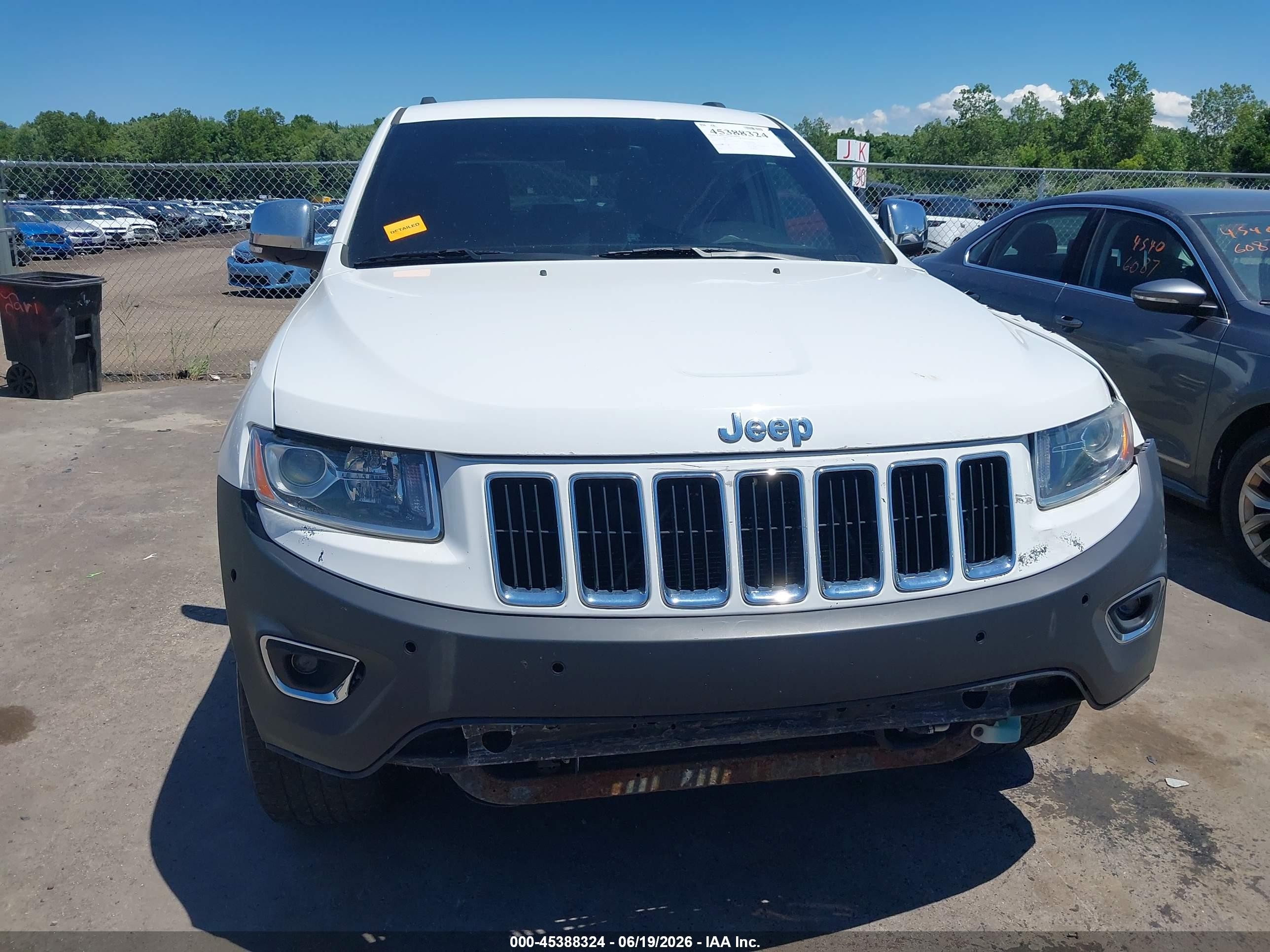 2015 Jeep Grand Cherokee Limited White vin: 1C4RJFBG0FC762849