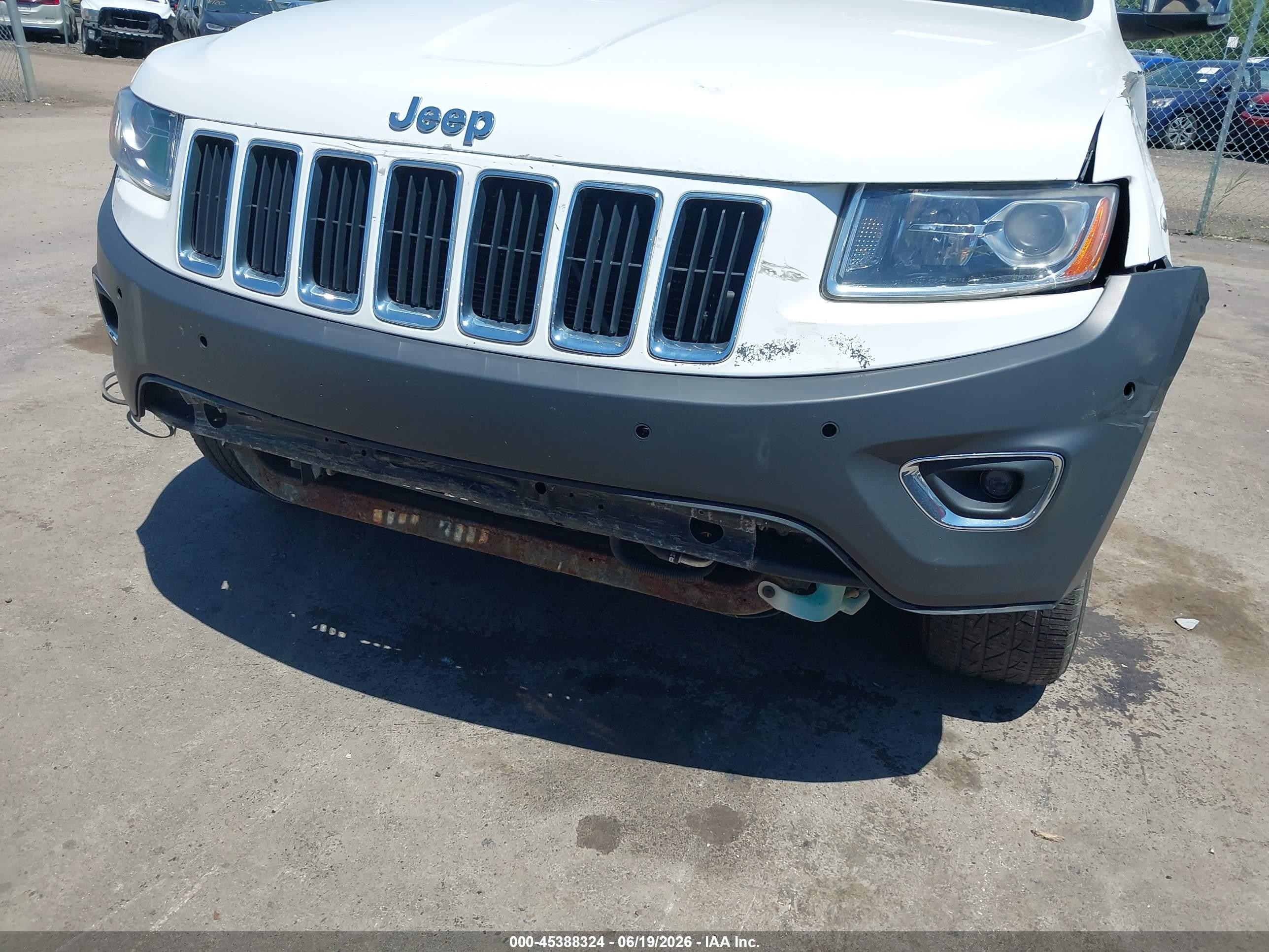 2015 Jeep Grand Cherokee Limited White vin: 1C4RJFBG0FC762849
