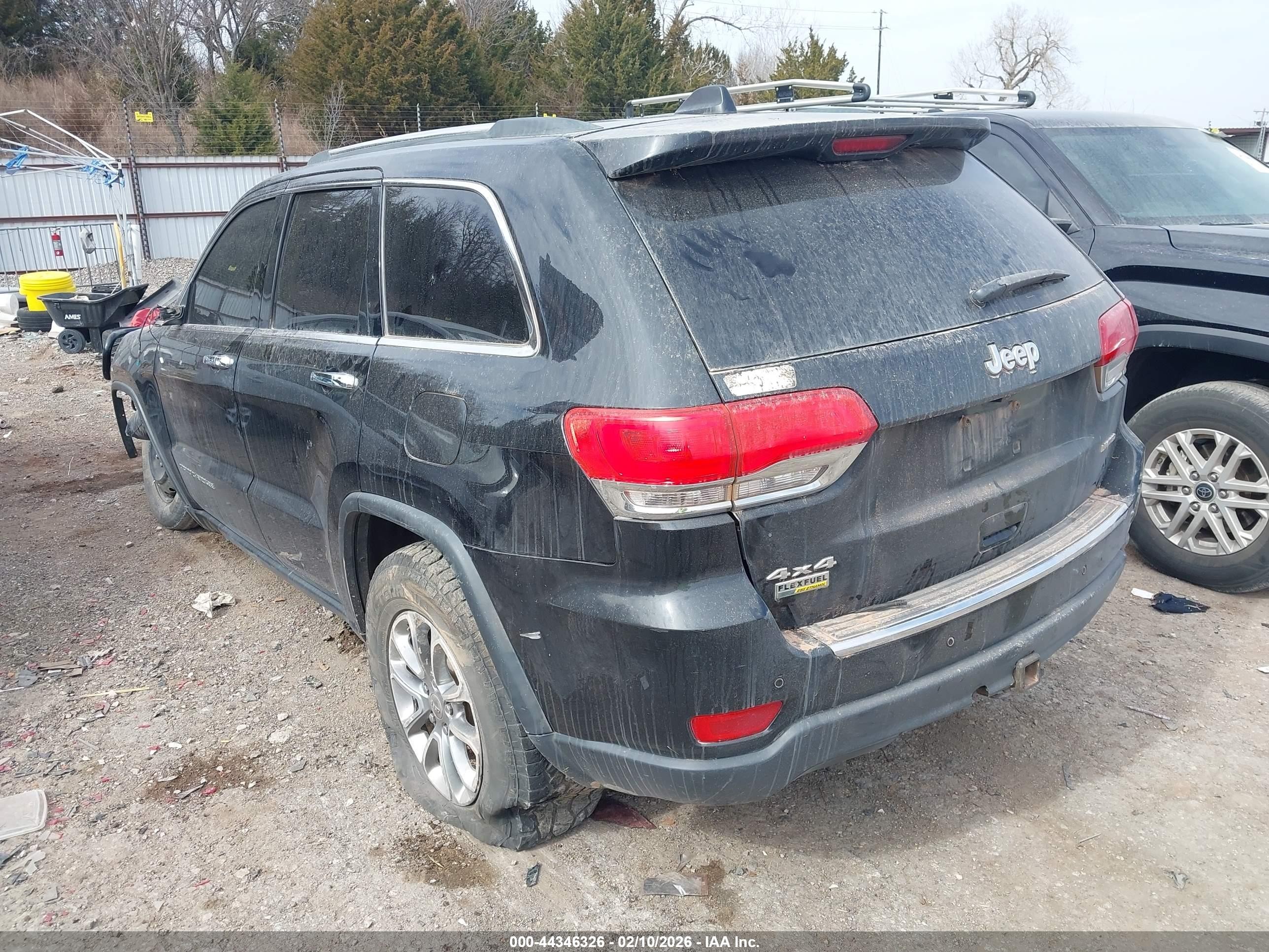 2015 Jeep Grand Cherokee Limited Black vin: 1C4RJFBG0FC764536