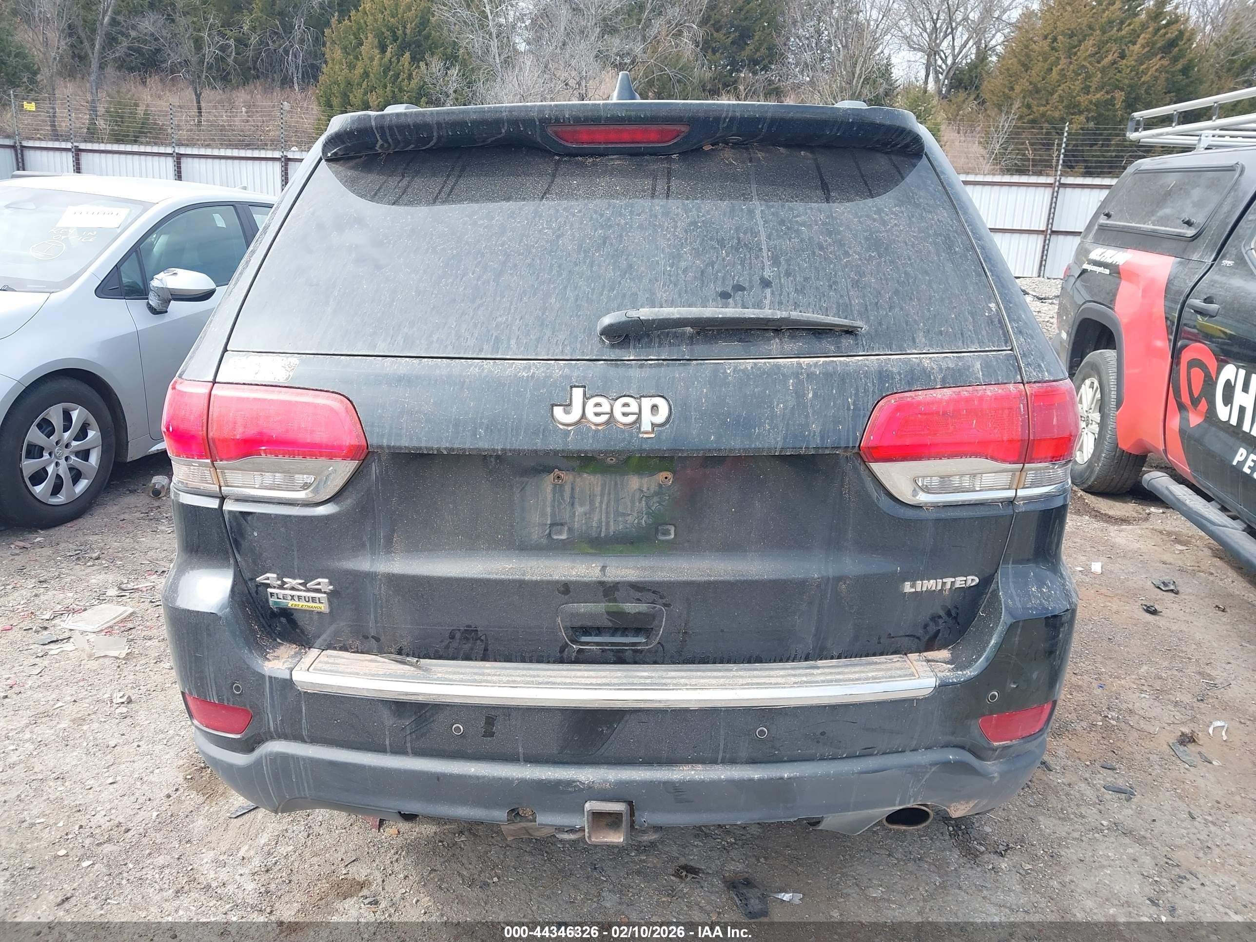 2015 Jeep Grand Cherokee Limited Black vin: 1C4RJFBG0FC764536