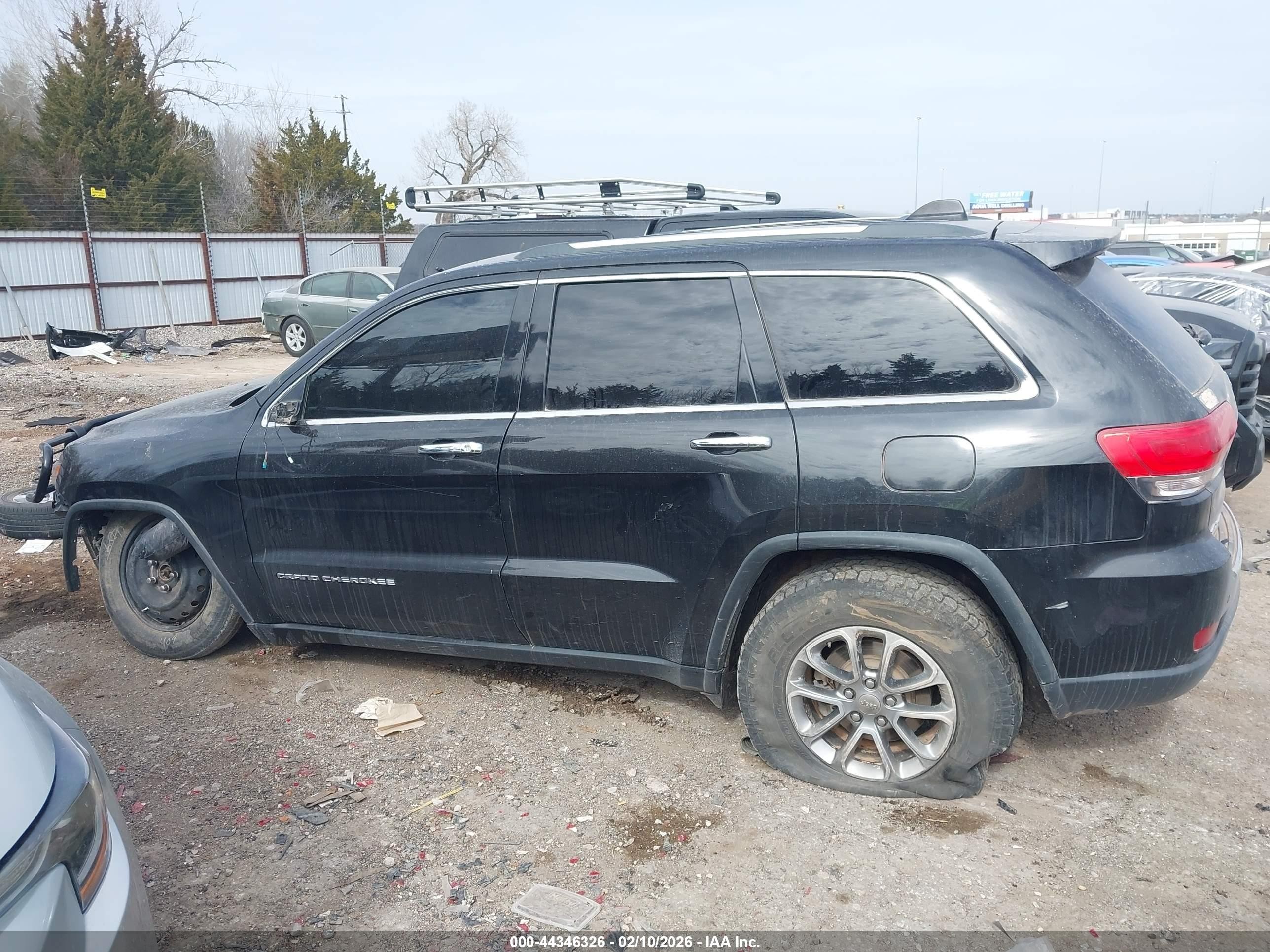 2015 Jeep Grand Cherokee Limited Black vin: 1C4RJFBG0FC764536