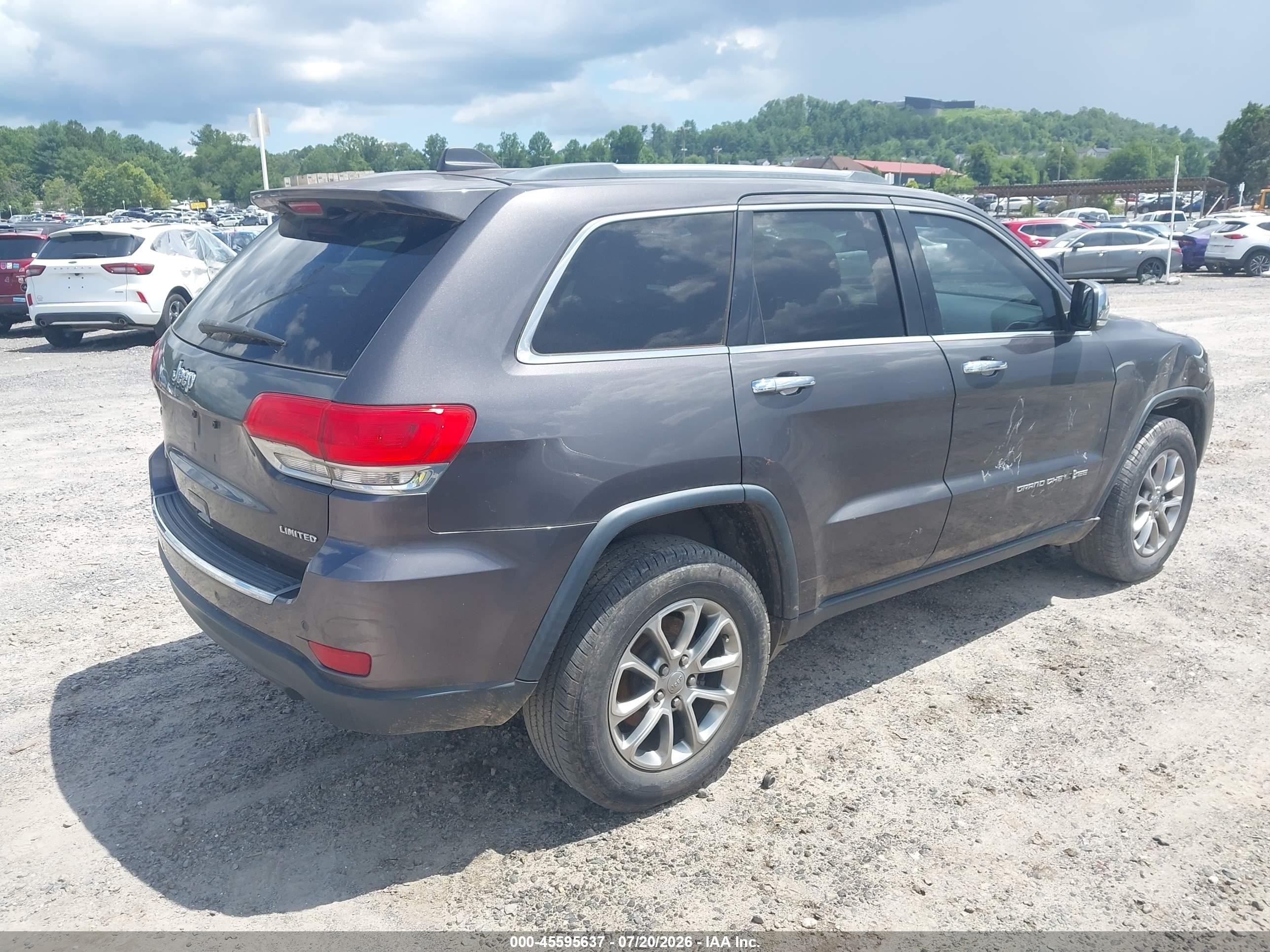 2015 Jeep Grand Cherokee Limited Gray vin: 1C4RJFBG0FC792059