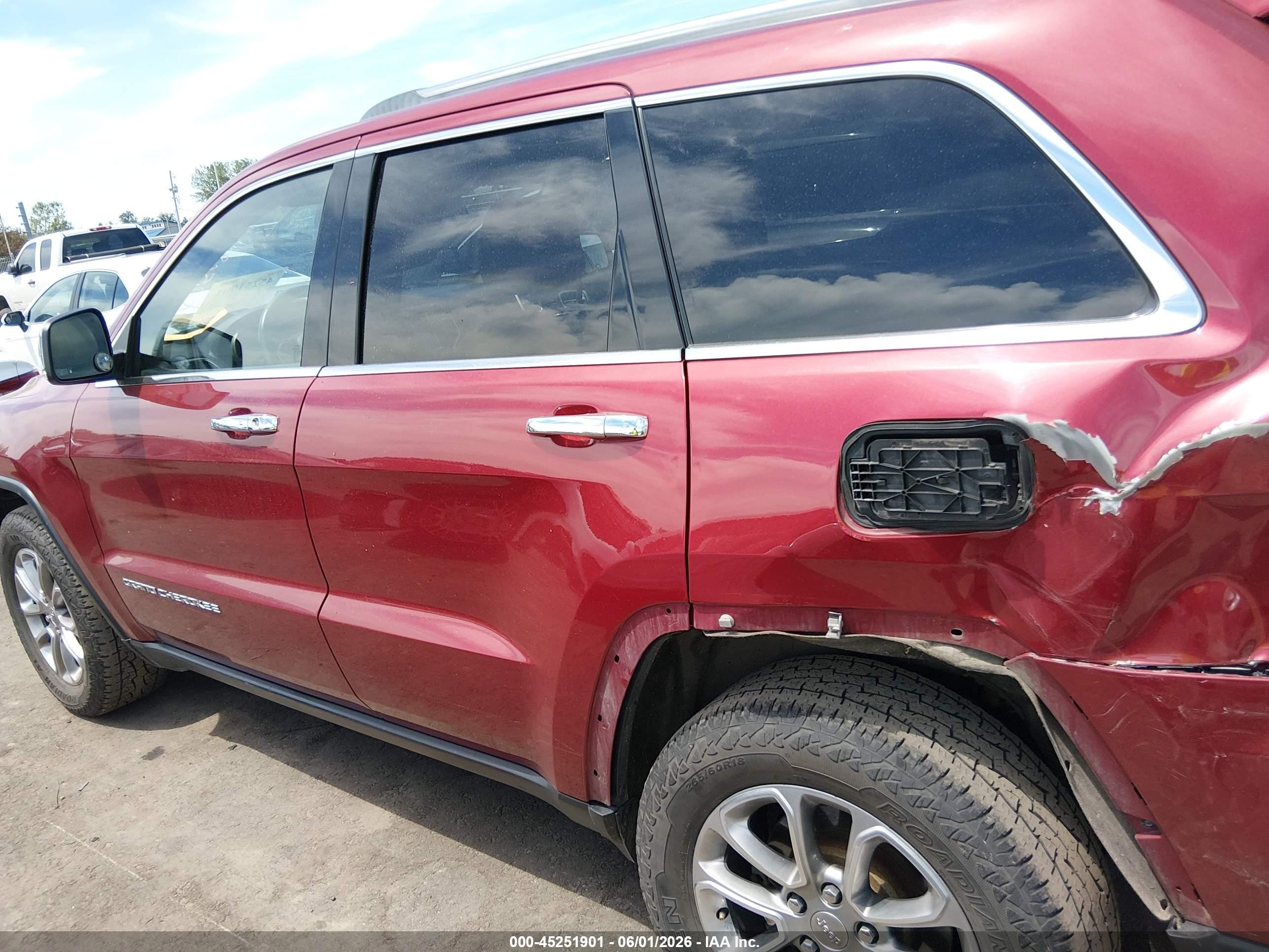 2015 Jeep Grand Cherokee Limited Красный vin: 1C4RJFBG0FC804291