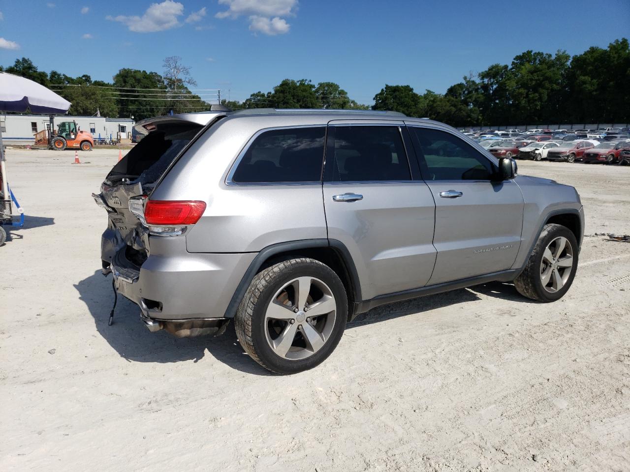 2015 Jeep Grand Cherokee Limited Silver vin: 1C4RJFBG0FC814870