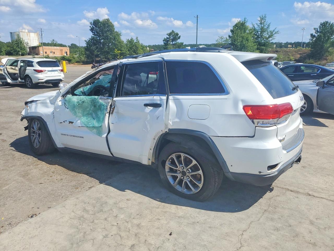 2015 Jeep Grand Cherokee Limited White vin: 1C4RJFBG0FC830373