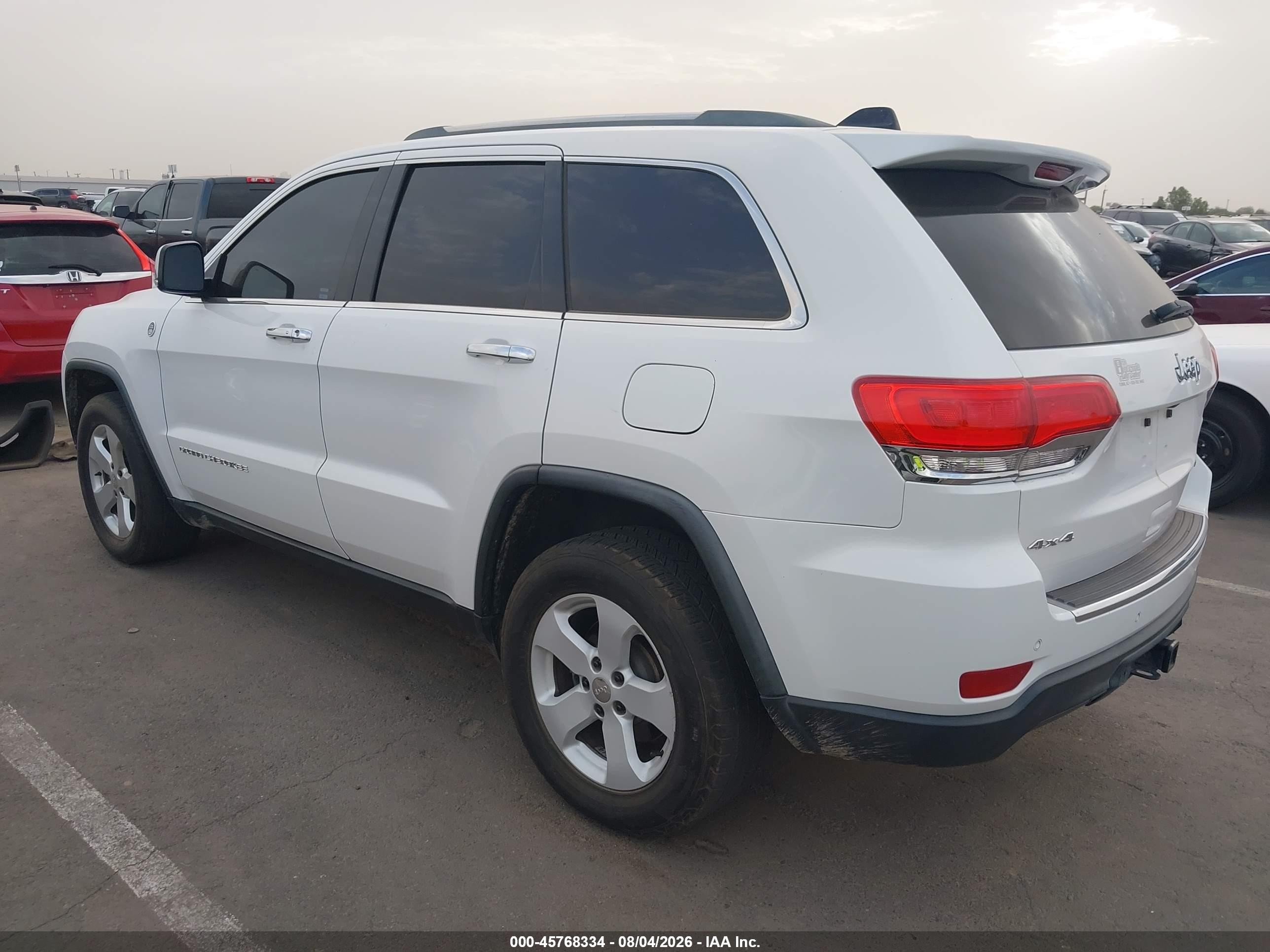 2015 Jeep Grand Cherokee Limited White vin: 1C4RJFBG0FC831815