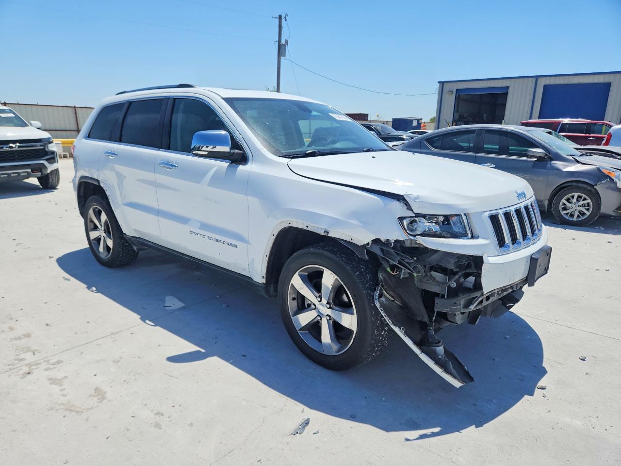 2015 Jeep Grand Cherokee Limited White vin: 1C4RJFBG0FC839476