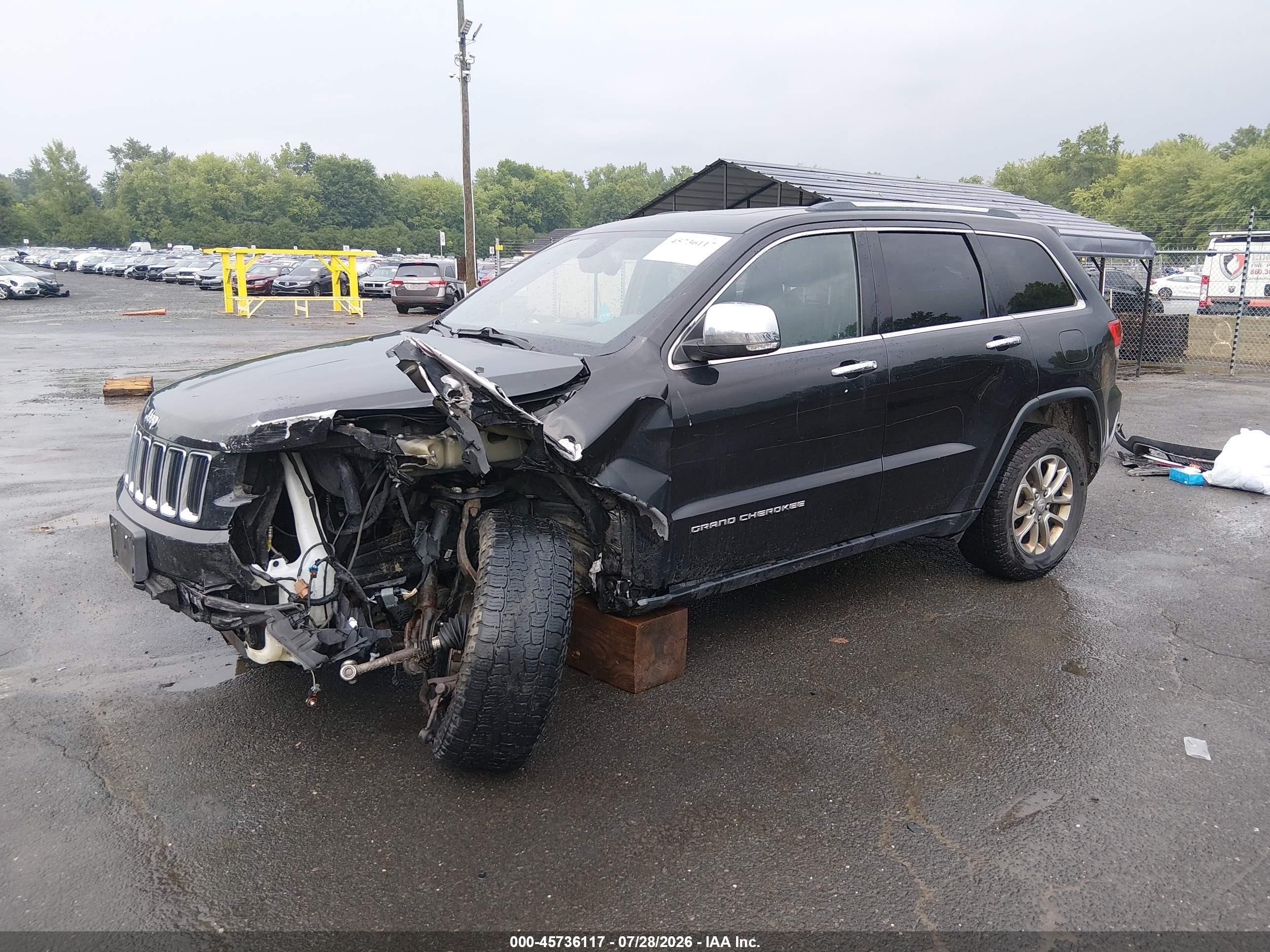 2015 Jeep Grand Cherokee Limited Black vin: 1C4RJFBG0FC887138