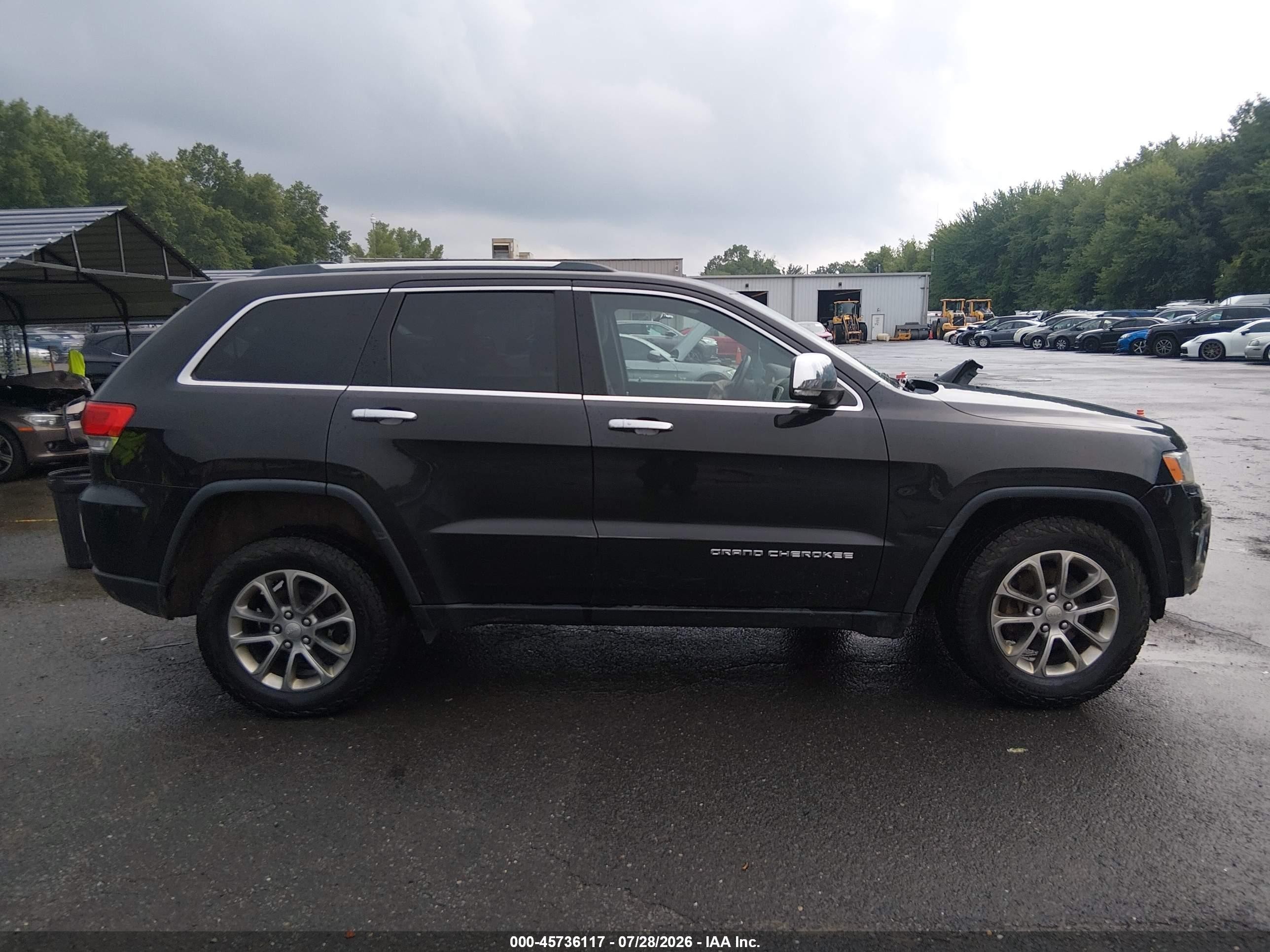 2015 Jeep Grand Cherokee Limited Black vin: 1C4RJFBG0FC887138
