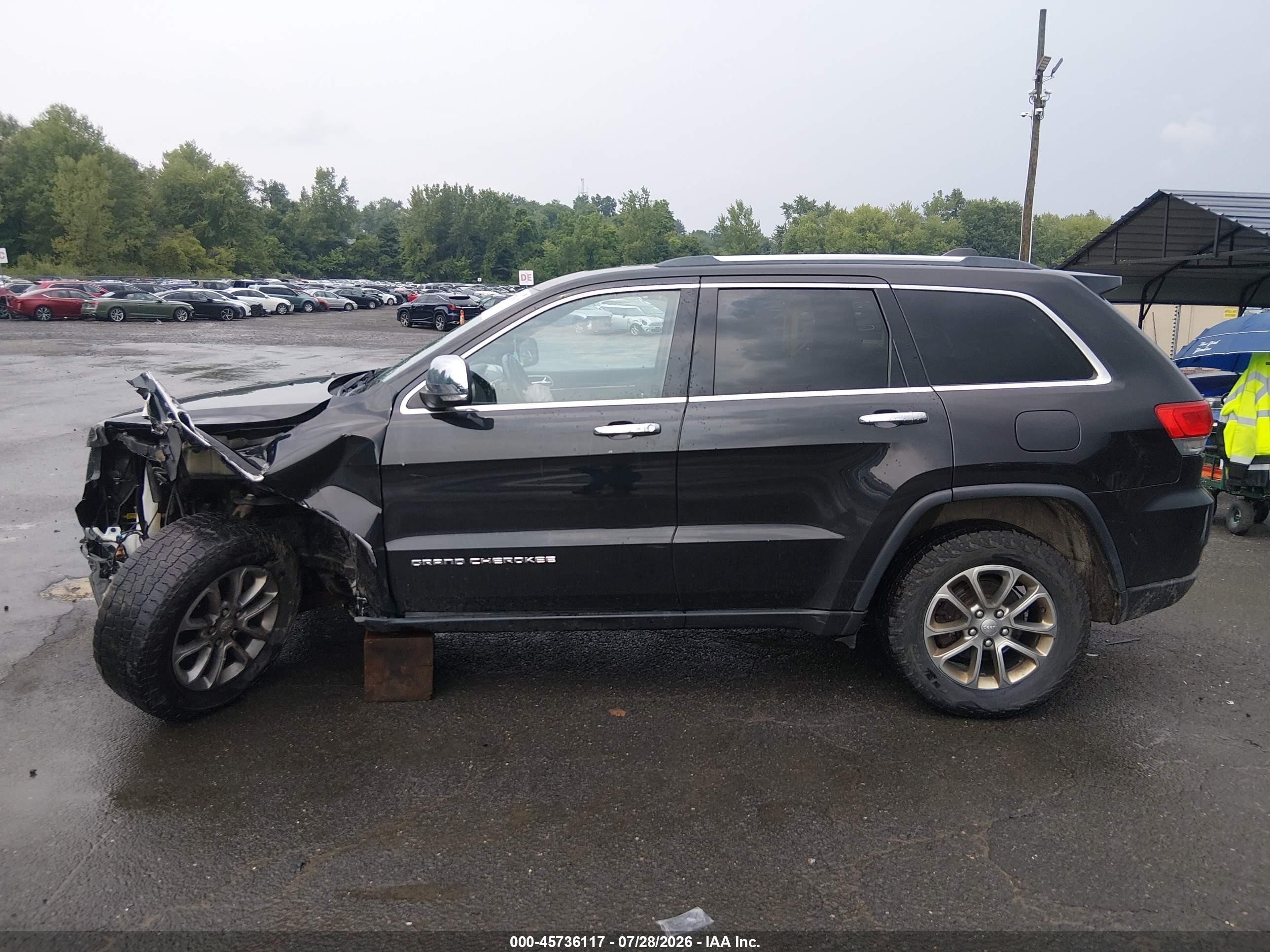 2015 Jeep Grand Cherokee Limited Black vin: 1C4RJFBG0FC887138