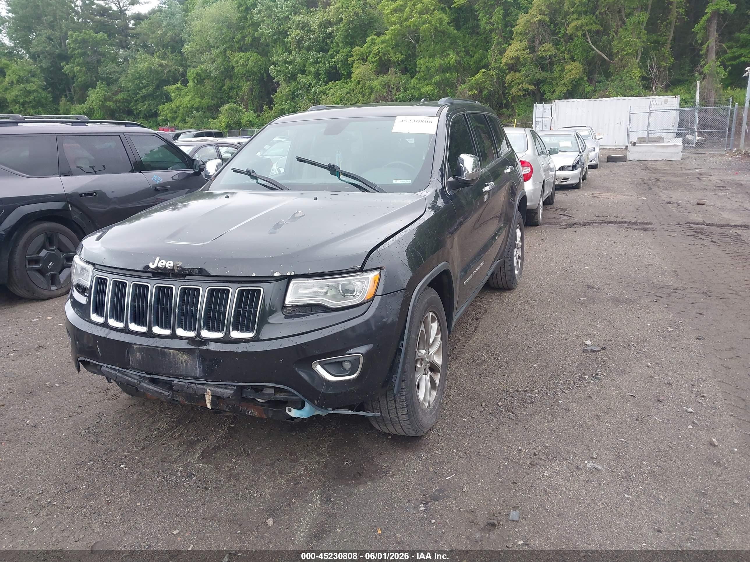 2015 Jeep Grand Cherokee Limited Black vin: 1C4RJFBG0FC898334