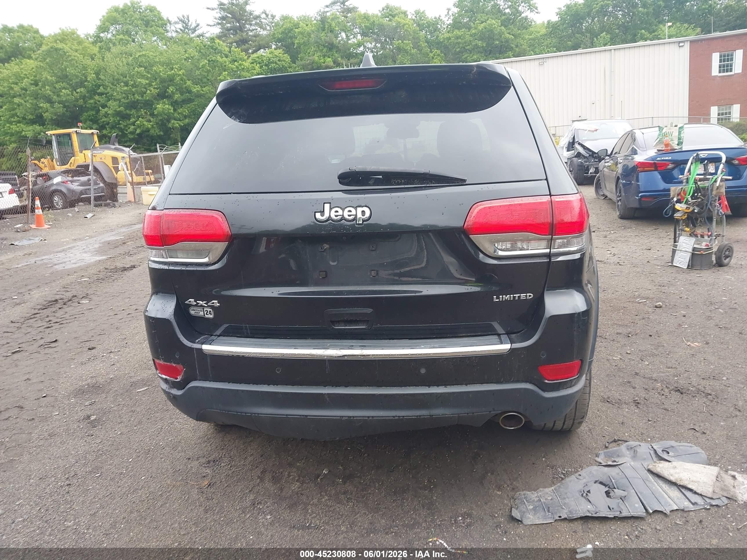 2015 Jeep Grand Cherokee Limited Black vin: 1C4RJFBG0FC898334