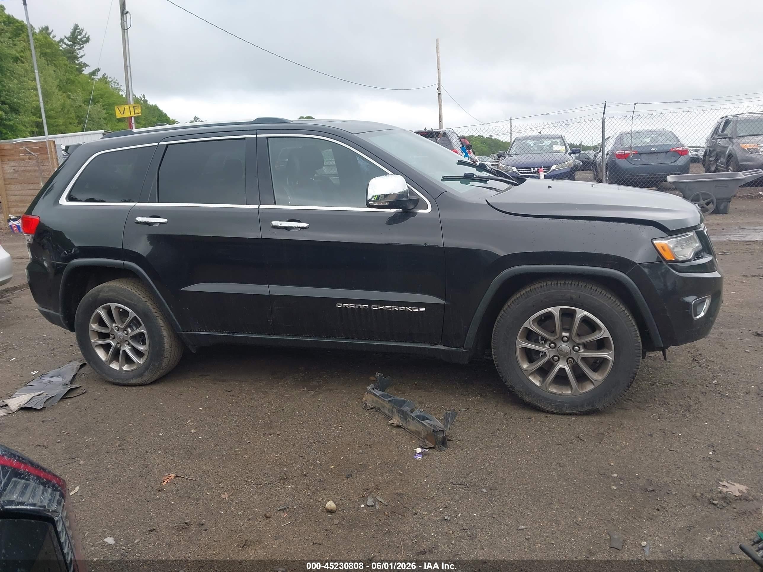 2015 Jeep Grand Cherokee Limited Black vin: 1C4RJFBG0FC898334