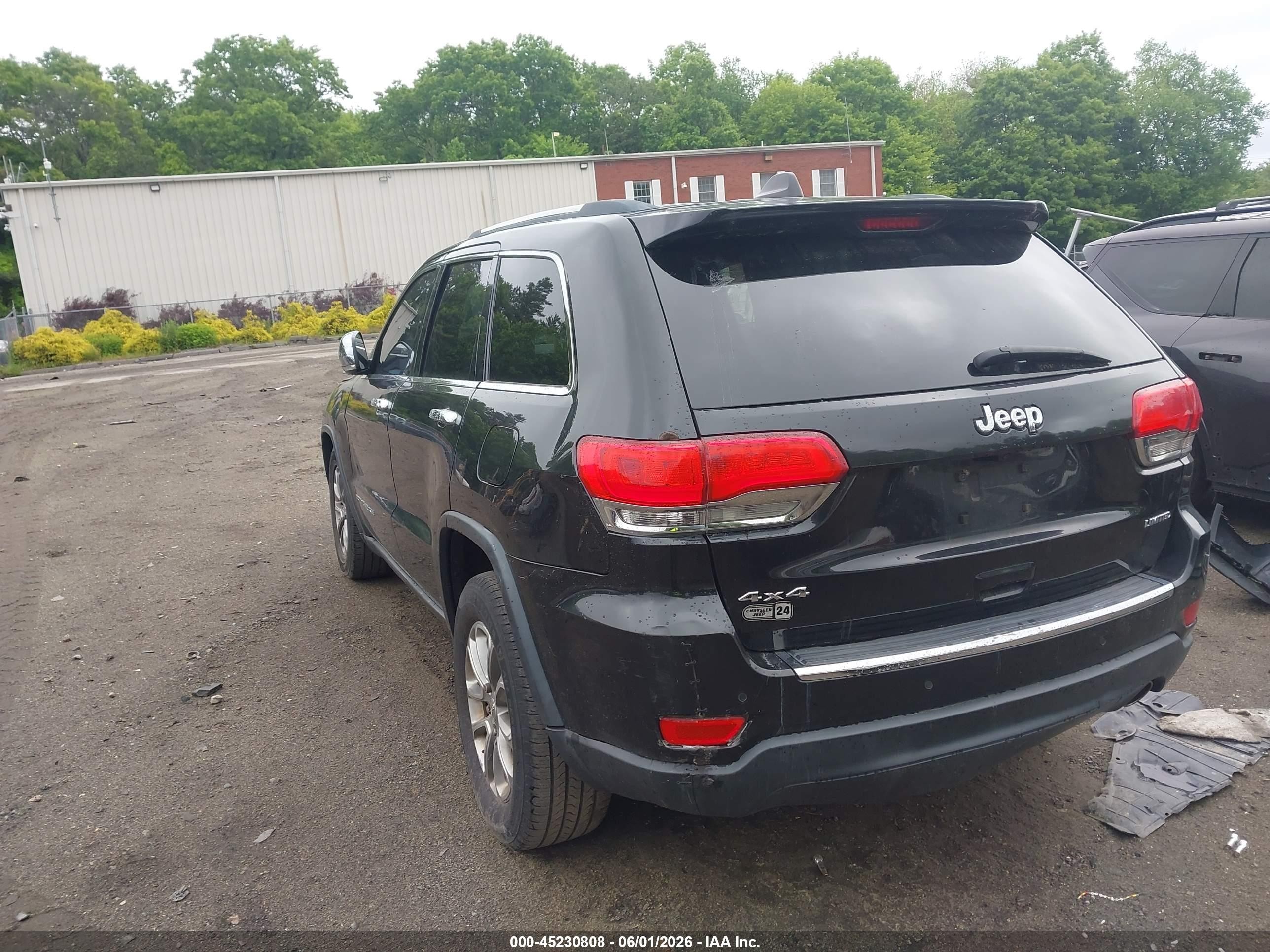 2015 Jeep Grand Cherokee Limited Black vin: 1C4RJFBG0FC898334