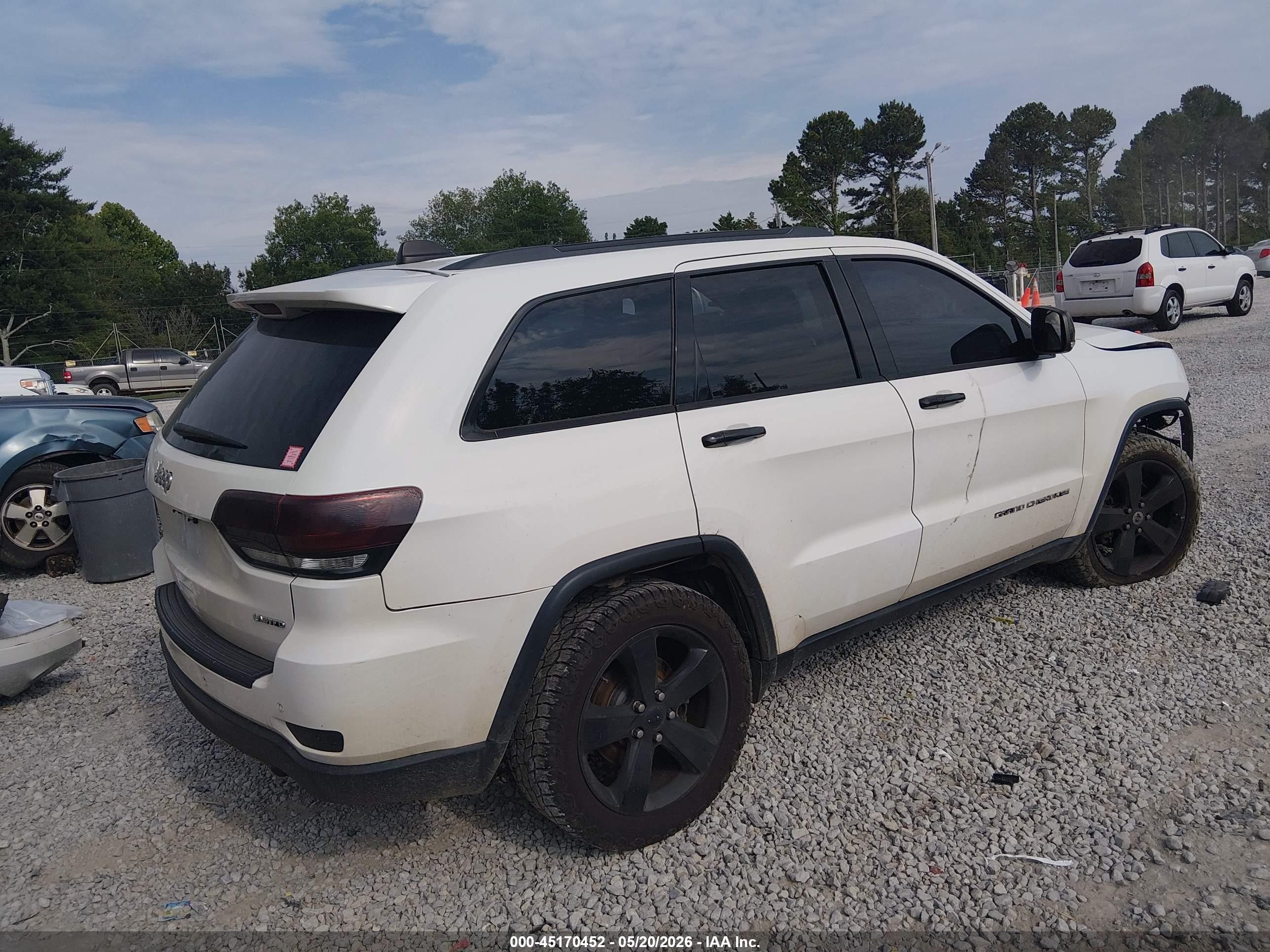 2015 Jeep Grand Cherokee Limited White vin: 1C4RJFBG0FC924706