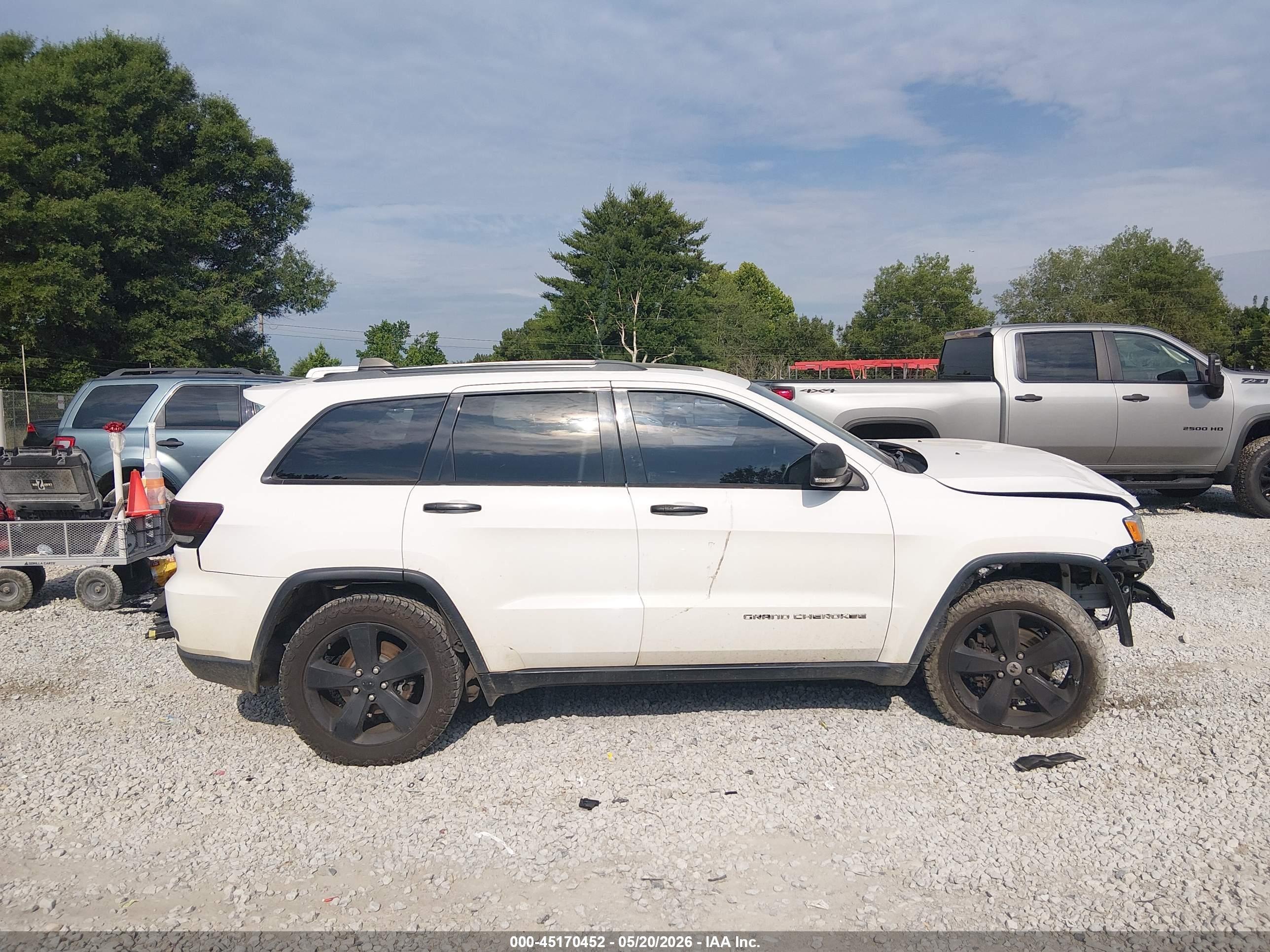 2015 Jeep Grand Cherokee Limited White vin: 1C4RJFBG0FC924706