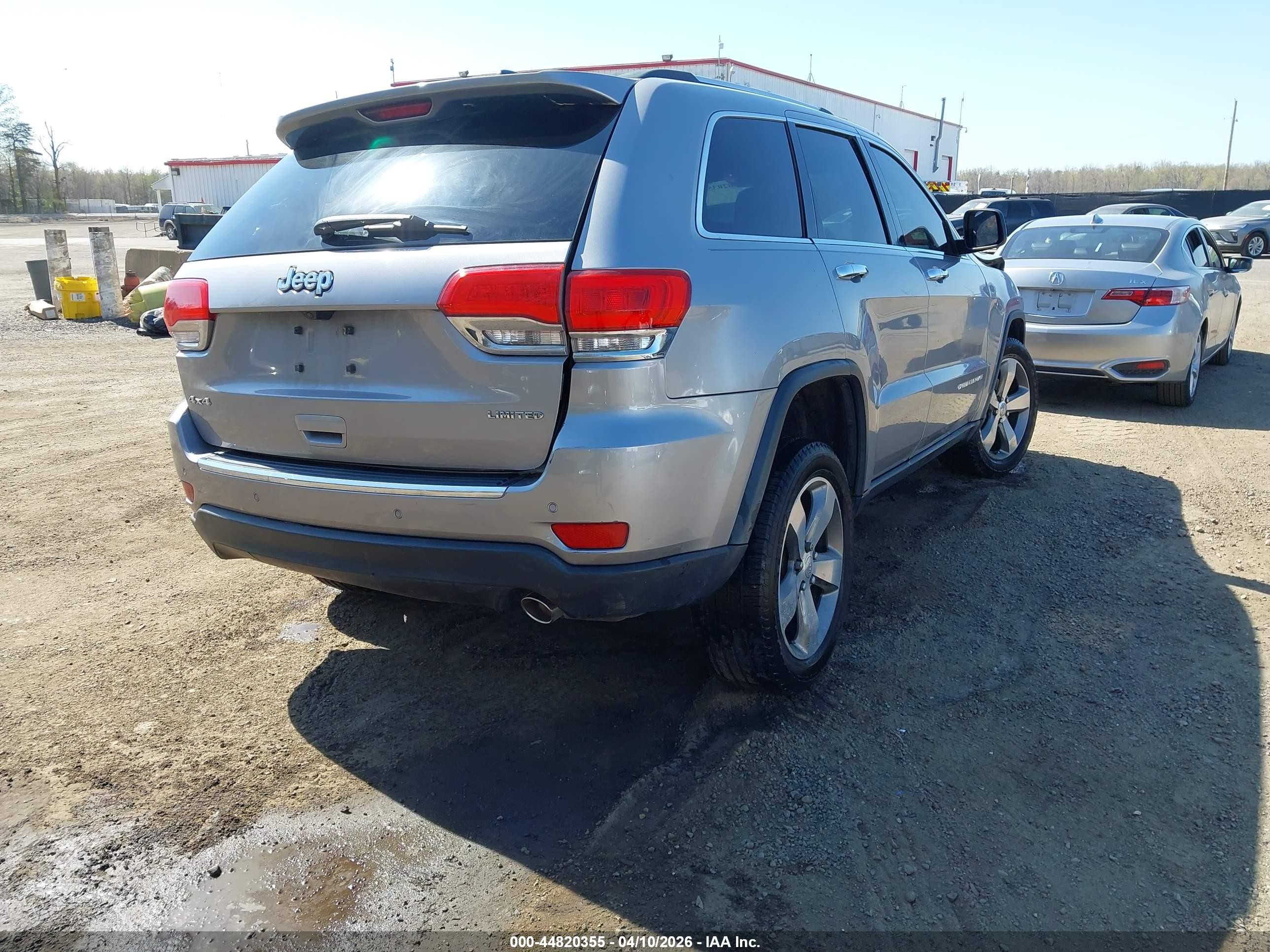 2015 Jeep Grand Cherokee Limited Серебряный vin: 1C4RJFBG0FC943112
