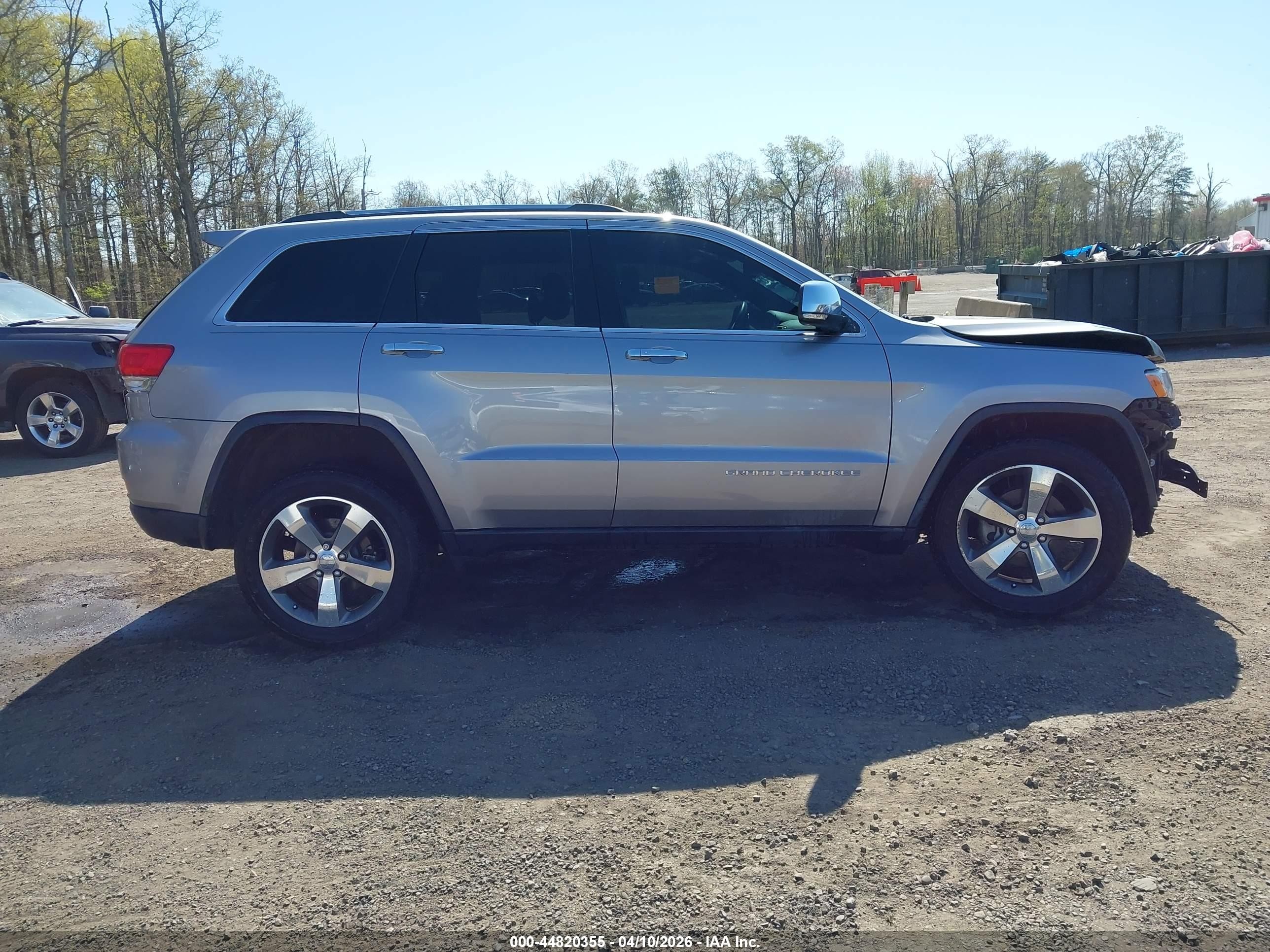 2015 Jeep Grand Cherokee Limited Серебряный vin: 1C4RJFBG0FC943112