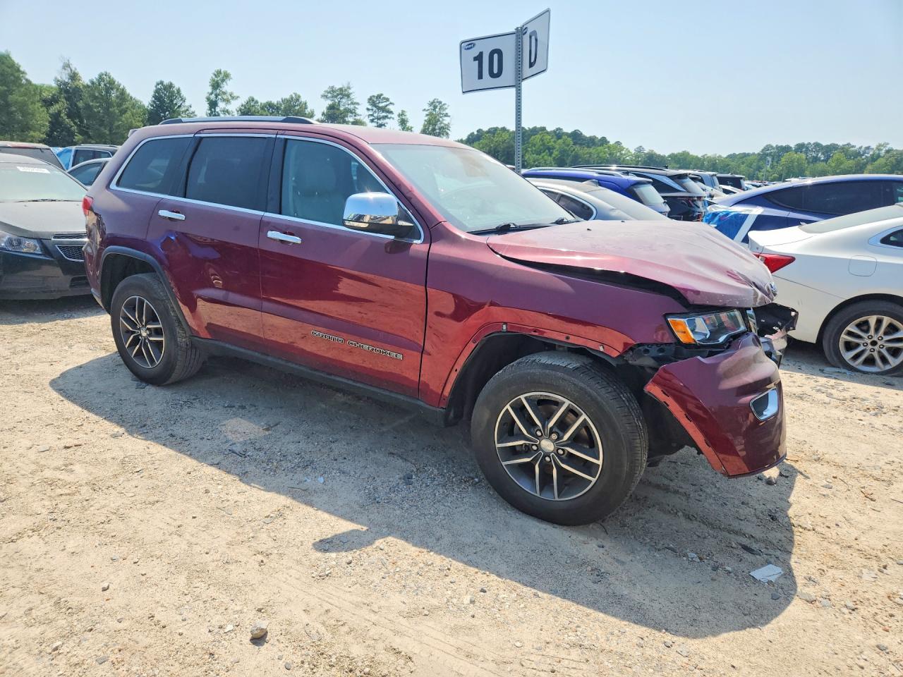 2017 Jeep Grand Cherokee Limited Burgundy vin: 1C4RJFBG0HC864056