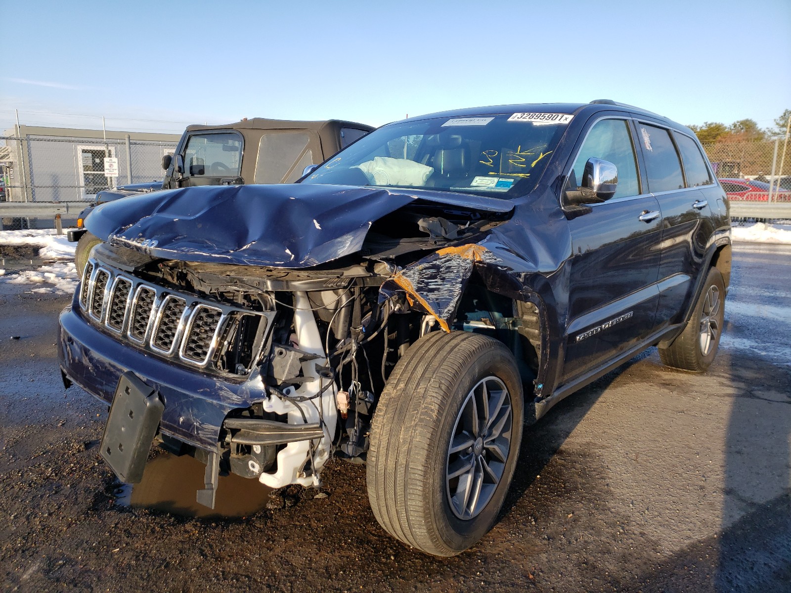 2018 Jeep Grand Cherokee Limited Синий vin: 1C4RJFBG0JC172367