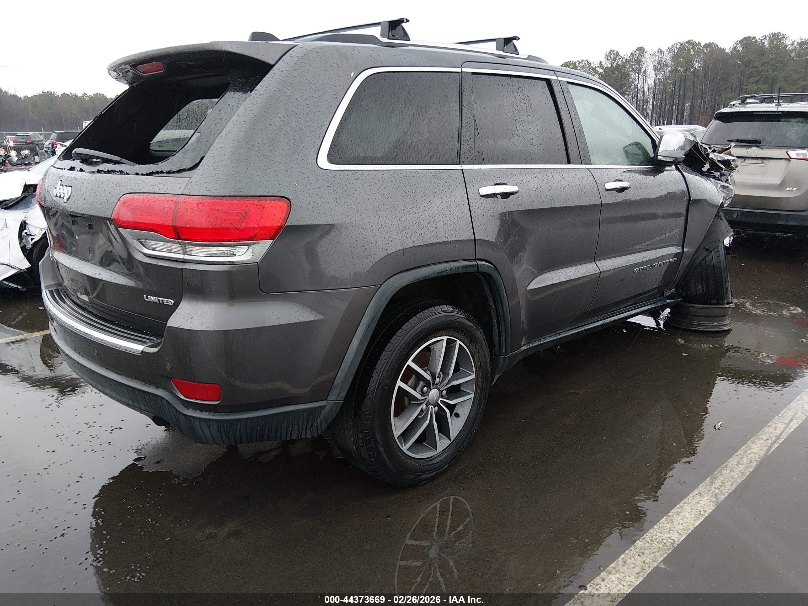 2018 Jeep Grand Cherokee Limited 4x4 Gray vin: 1C4RJFBG0JC321442