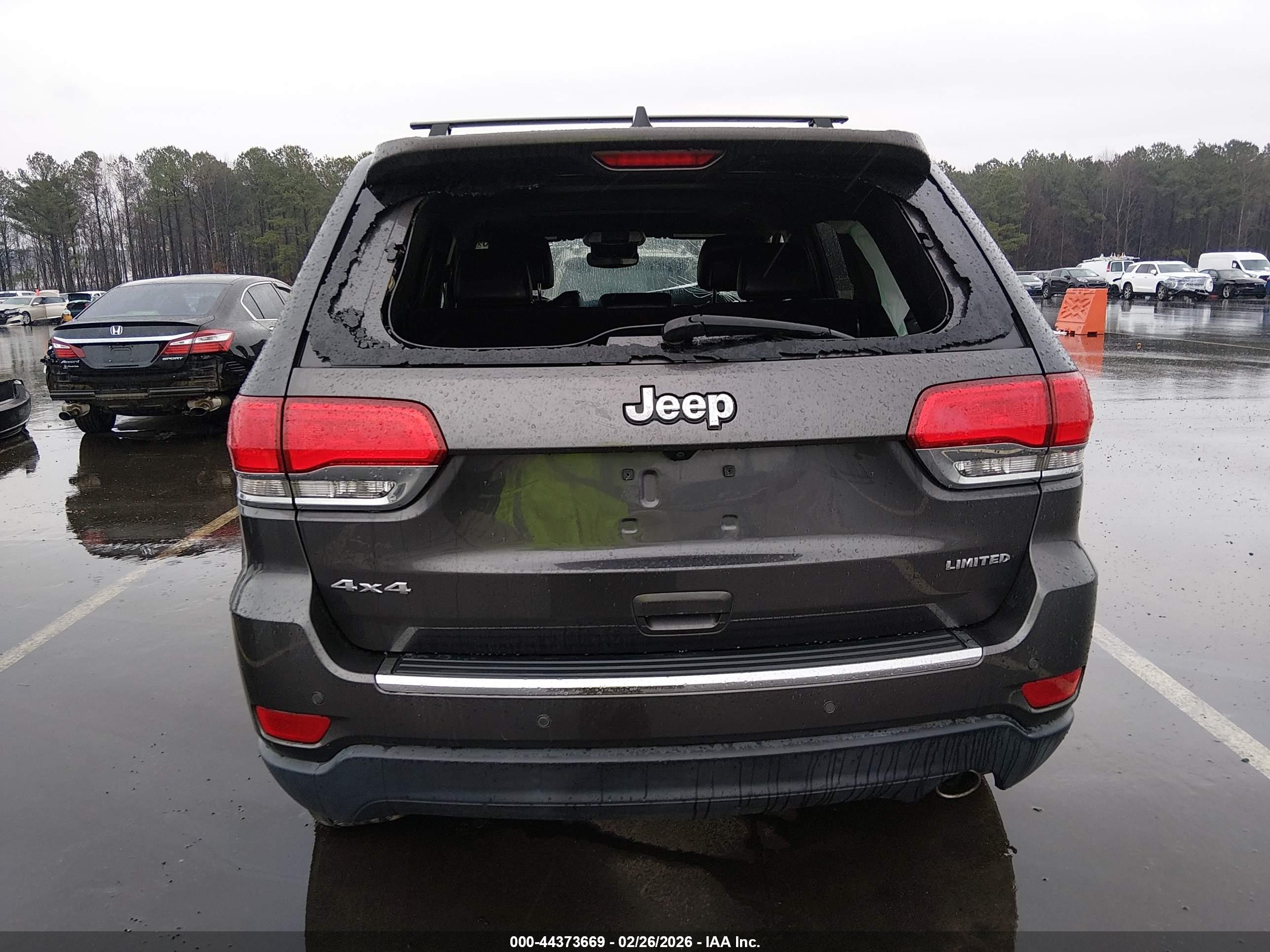 2018 Jeep Grand Cherokee Limited 4x4 Gray vin: 1C4RJFBG0JC321442