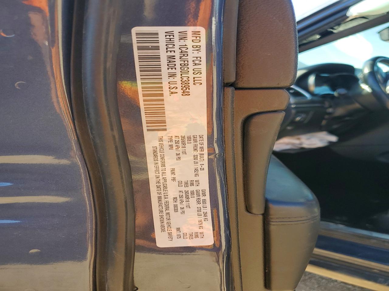2020 Jeep Grand Cherokee Limited Blue vin: 1C4RJFBG0LC389548