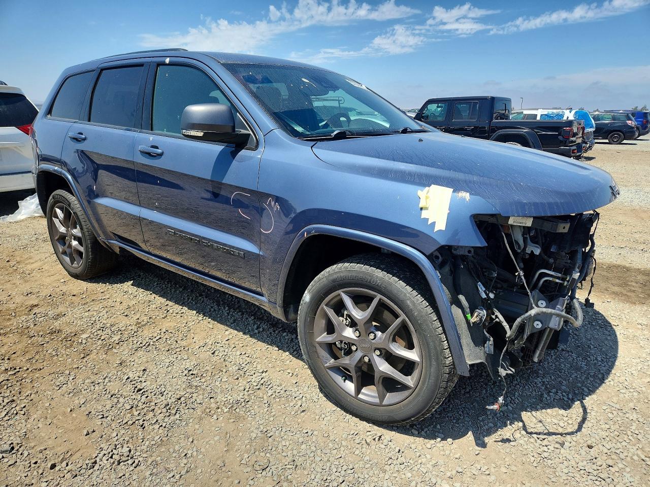 2021 Jeep Grand Cherokee Limited Синий vin: 1C4RJFBG0MC602807