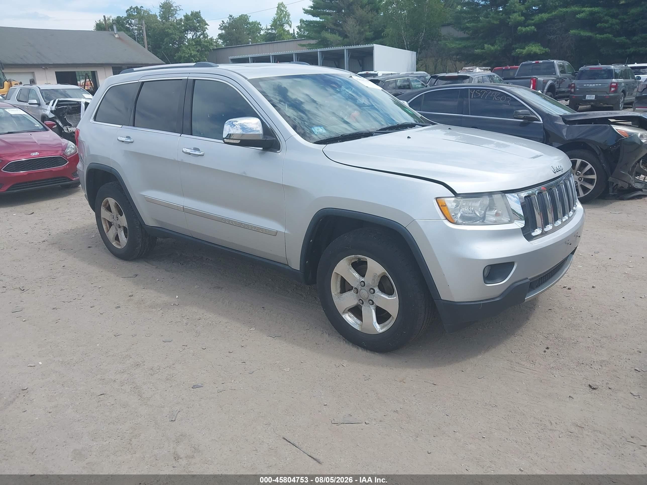 2012 Jeep Grand Cherokee Limited Silver vin: 1C4RJFBG1CC268317
