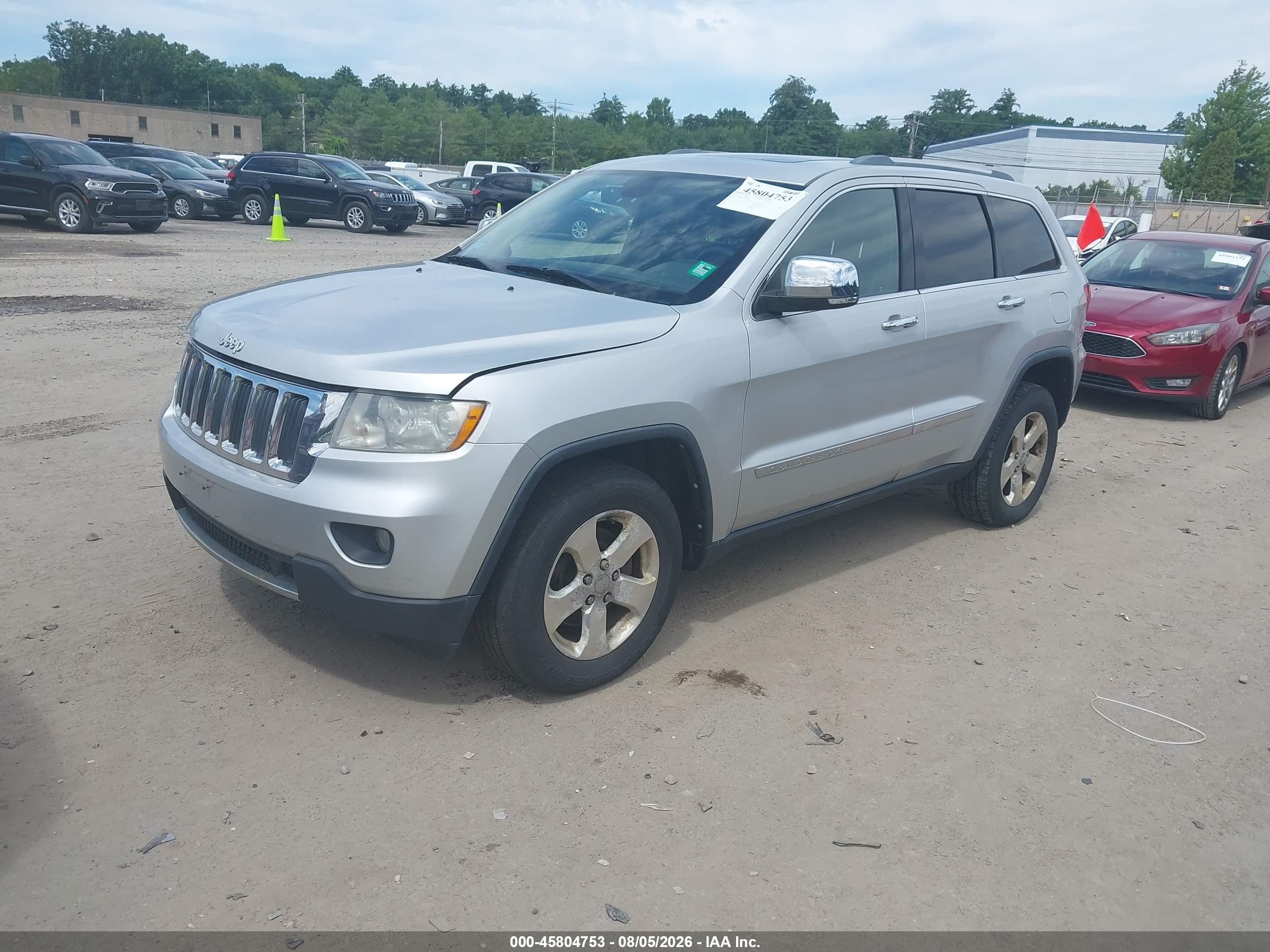 2012 Jeep Grand Cherokee Limited Silver vin: 1C4RJFBG1CC268317