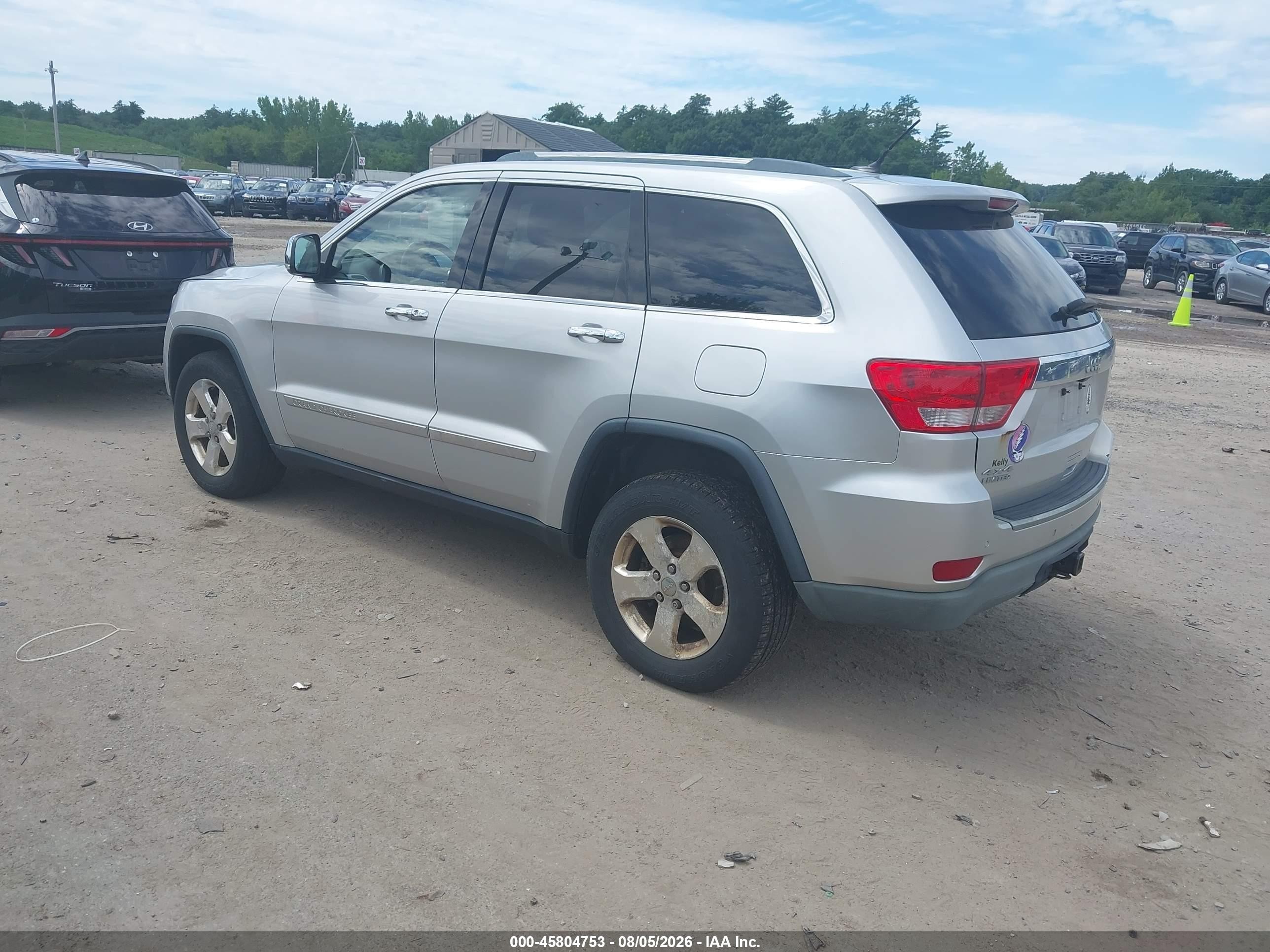 2012 Jeep Grand Cherokee Limited Silver vin: 1C4RJFBG1CC268317