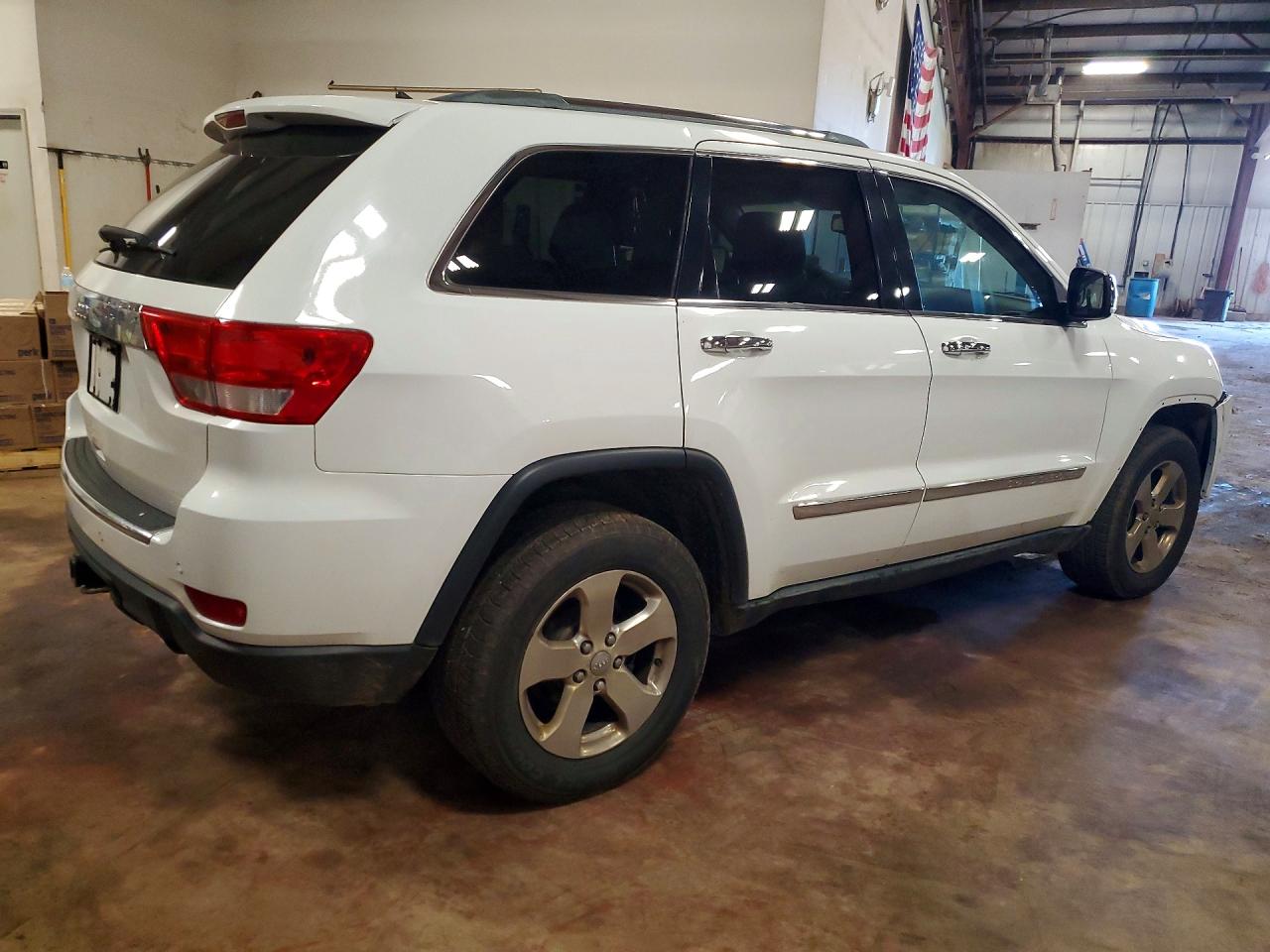 2013 Jeep Grand Cherokee Limited White vin: 1C4RJFBG1DC544688