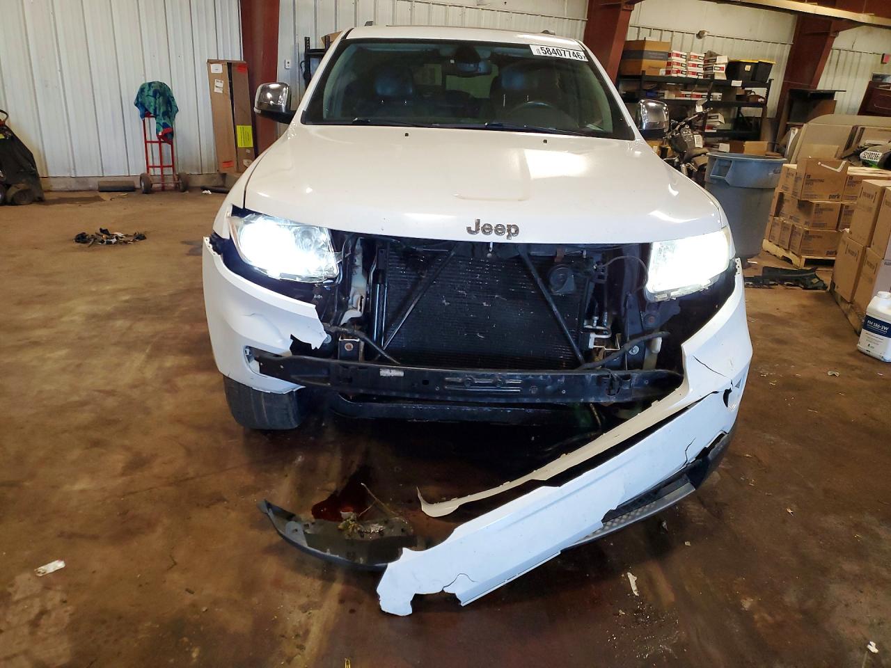 2013 Jeep Grand Cherokee Limited White vin: 1C4RJFBG1DC544688