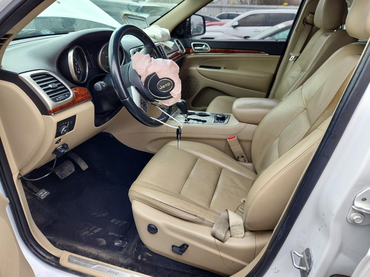 2013 Jeep Grand Cherokee Limited White vin: 1C4RJFBG1DC631510