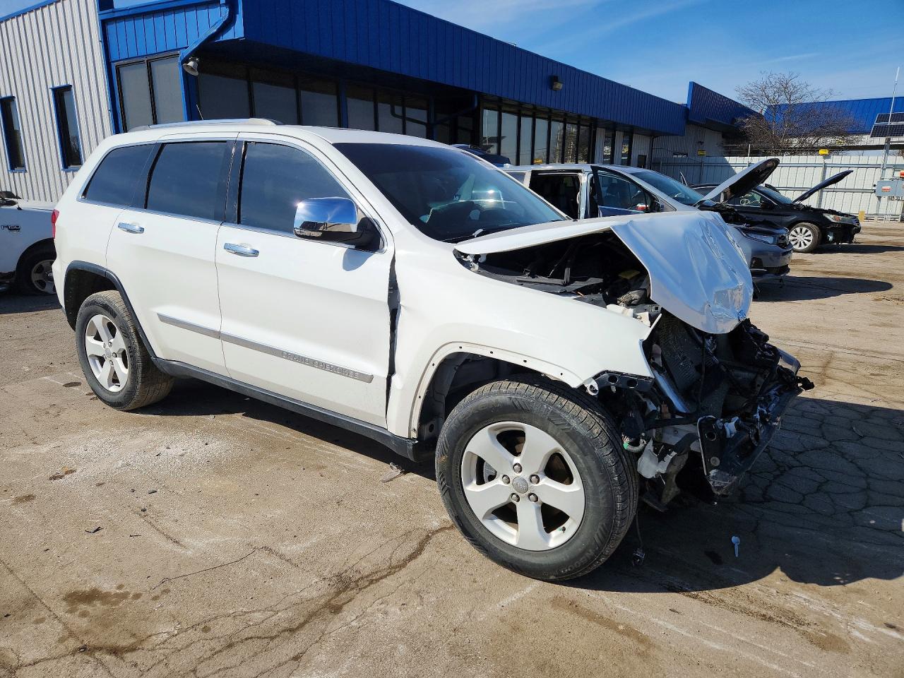2013 Jeep Grand Cherokee Limited White vin: 1C4RJFBG1DC631510