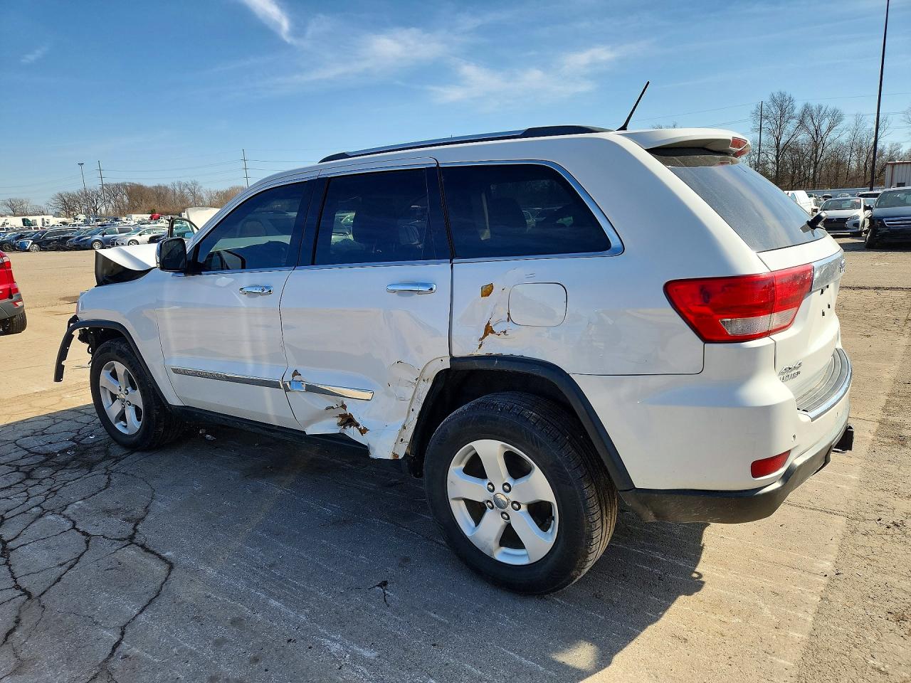 2013 Jeep Grand Cherokee Limited White vin: 1C4RJFBG1DC631510