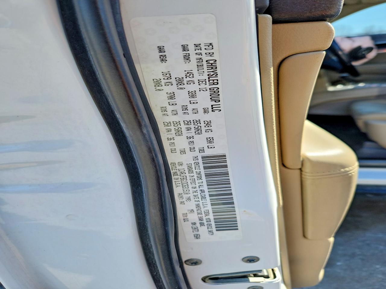 2013 Jeep Grand Cherokee Limited White vin: 1C4RJFBG1DC631510