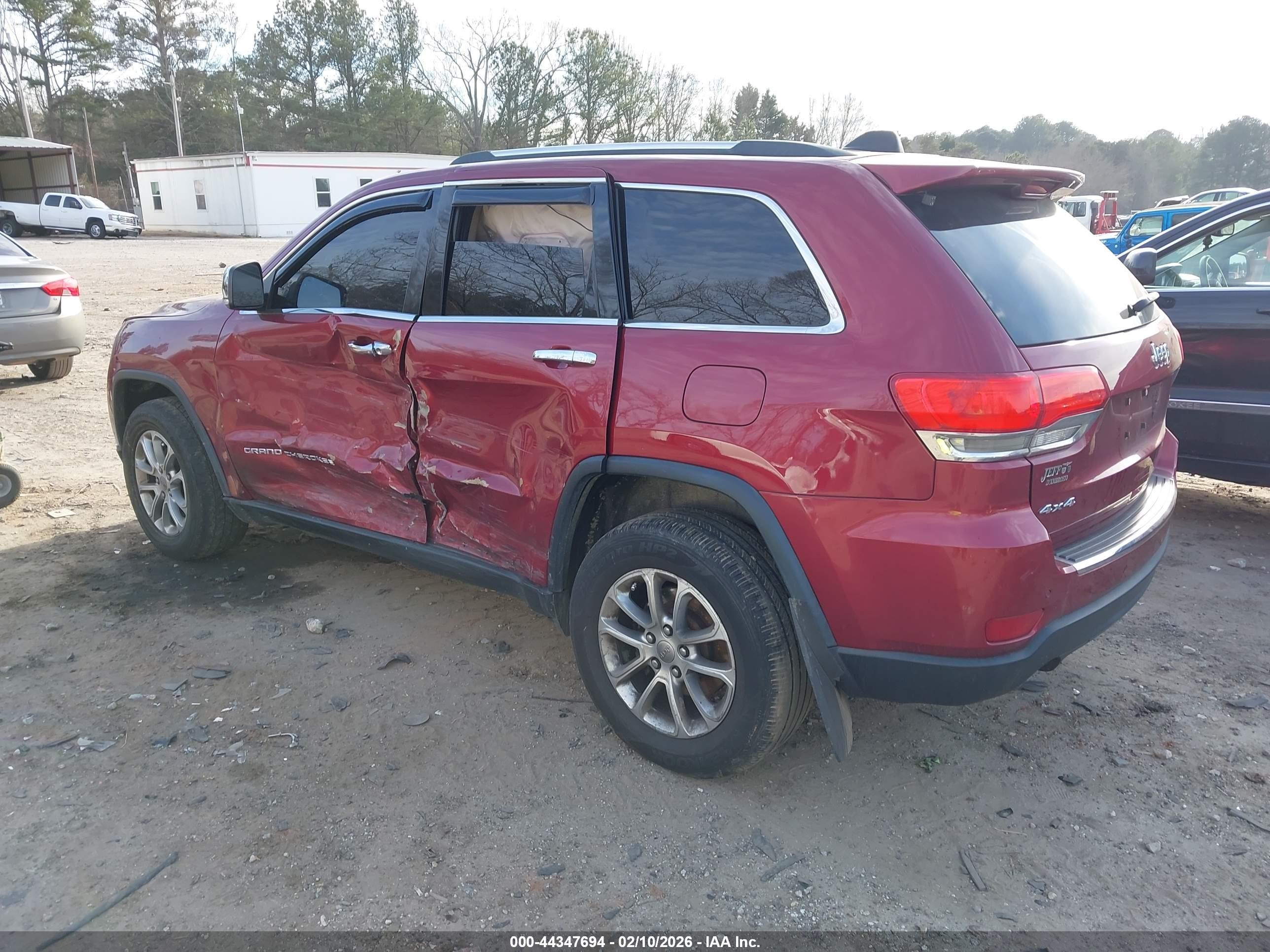 2014 Jeep Grand Cherokee Limited Red vin: 1C4RJFBG1EC101281