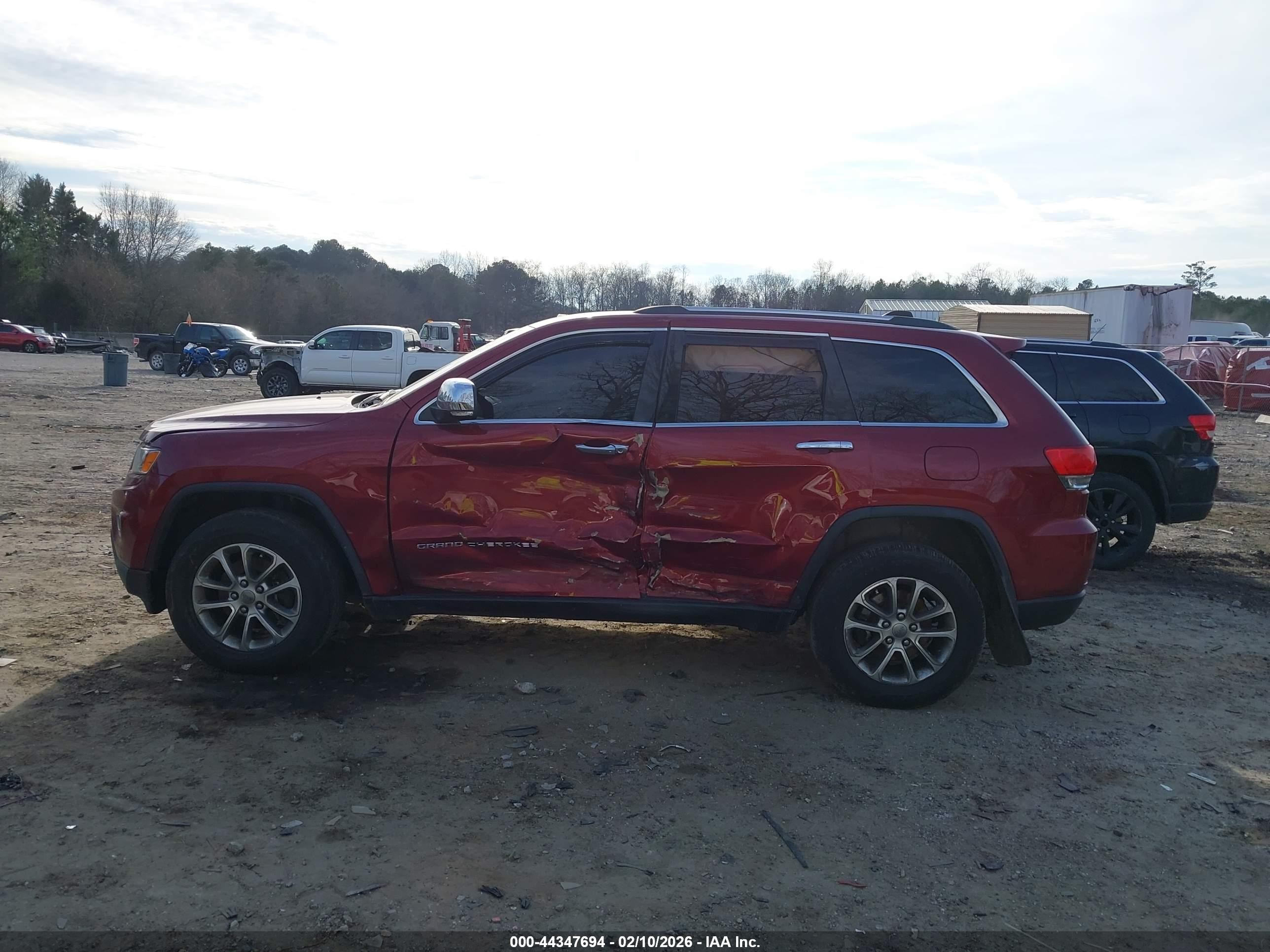 2014 Jeep Grand Cherokee Limited Red vin: 1C4RJFBG1EC101281