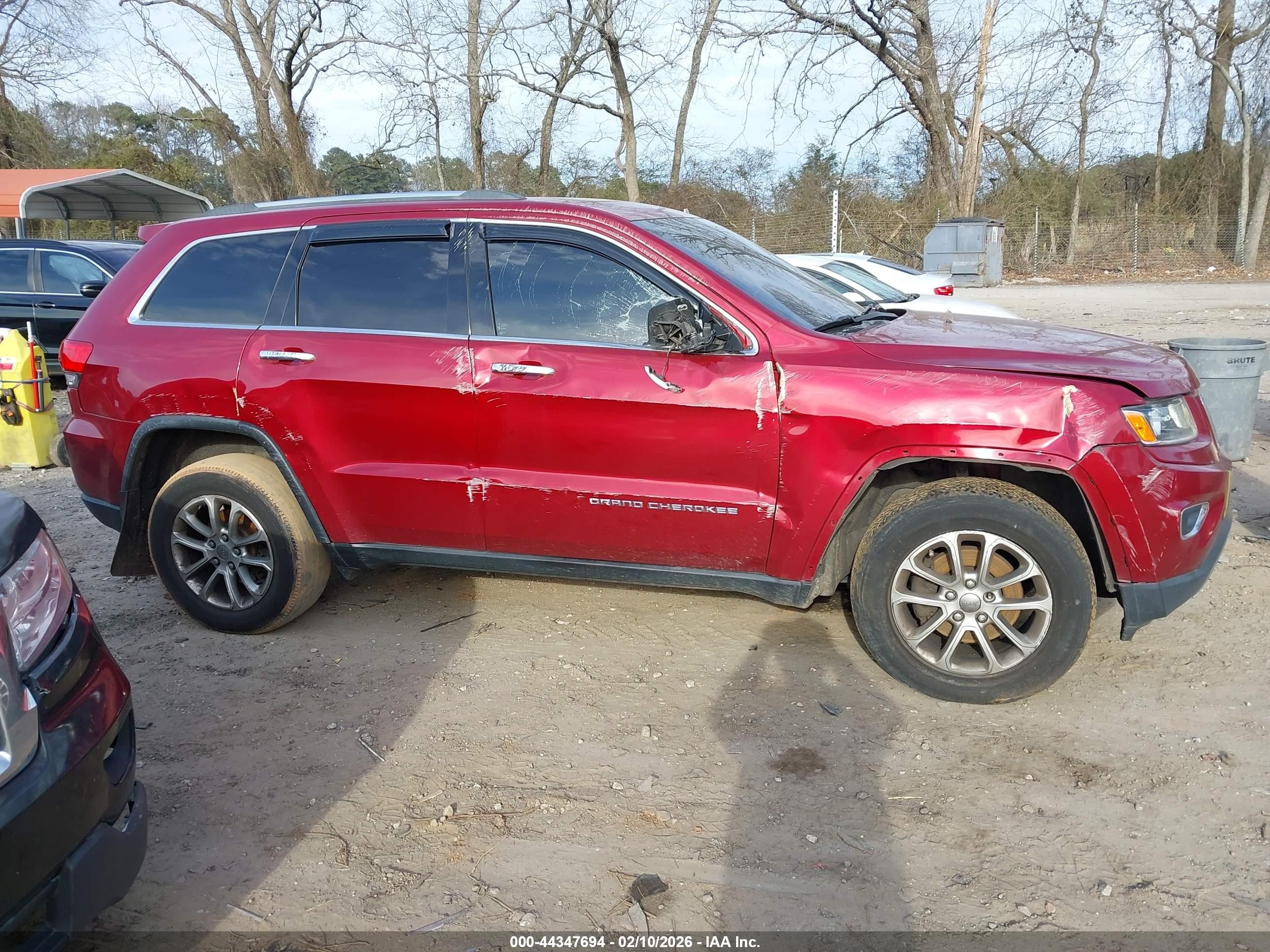 2014 Jeep Grand Cherokee Limited Red vin: 1C4RJFBG1EC101281
